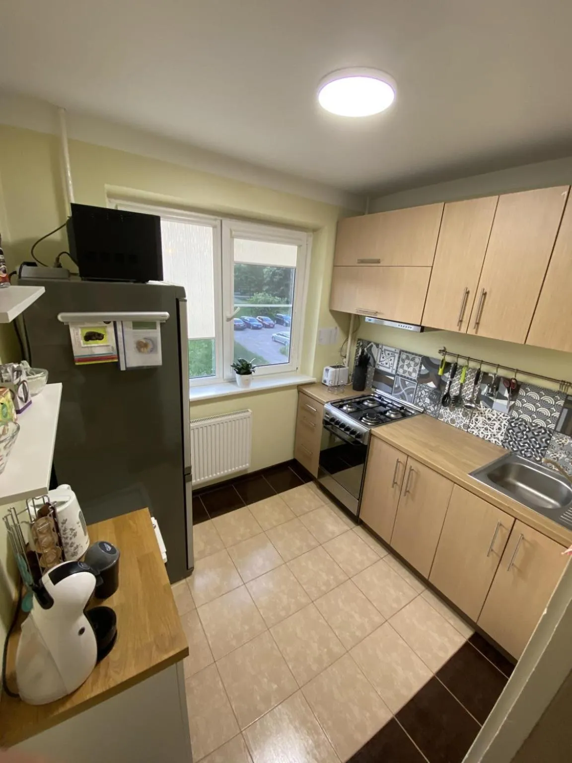 Kitchen or kitchenette in Modern 2 Rooms Apartment
