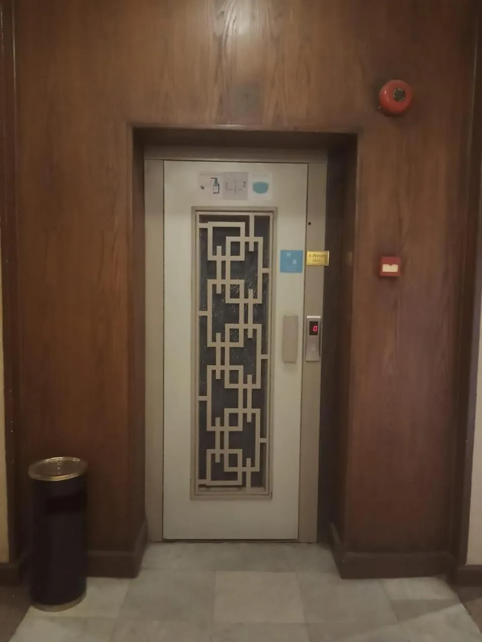 elevator in St George Hotel Cairo