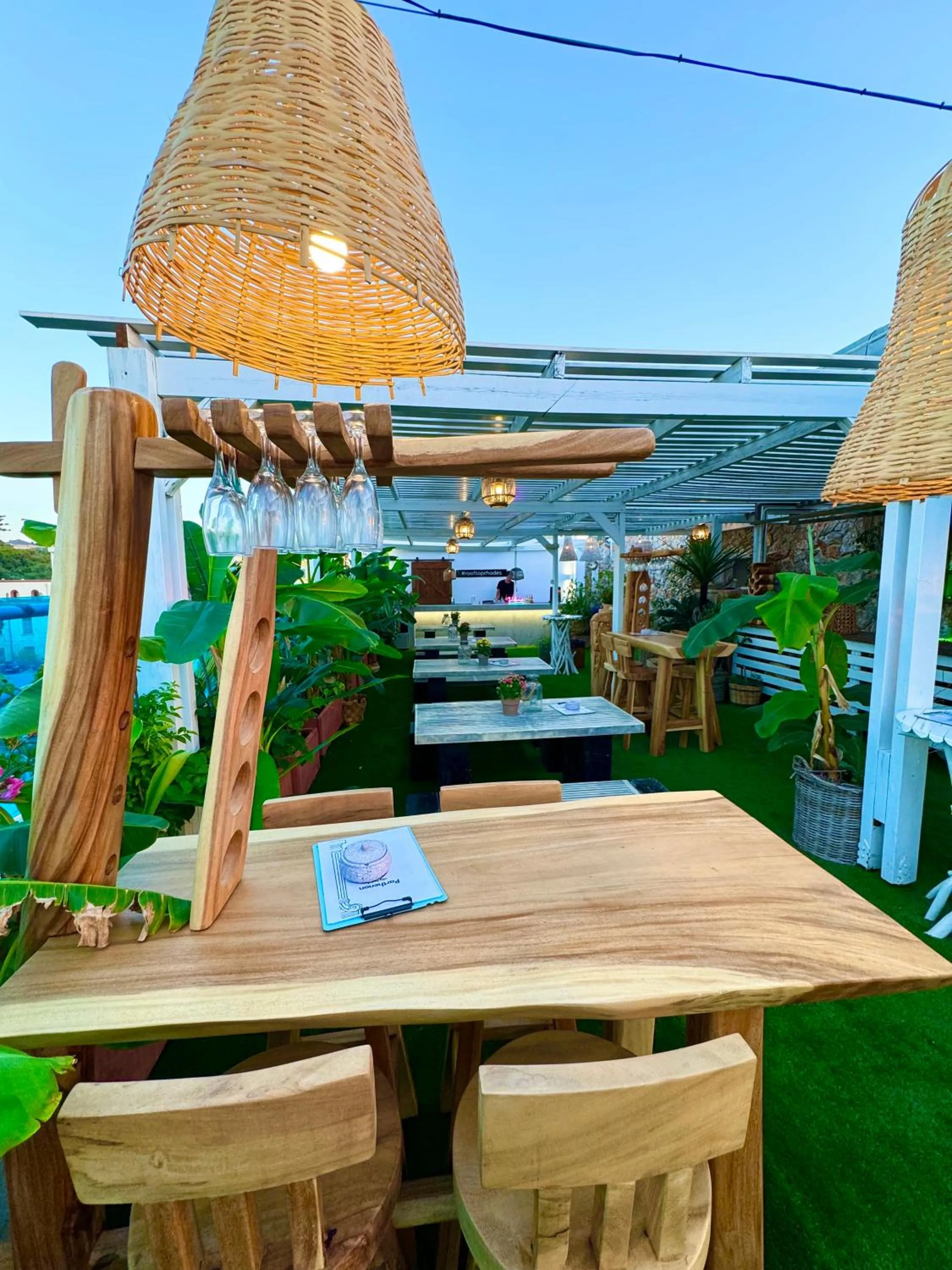 Lounge or bar in Hotel Parthenon Rodos city