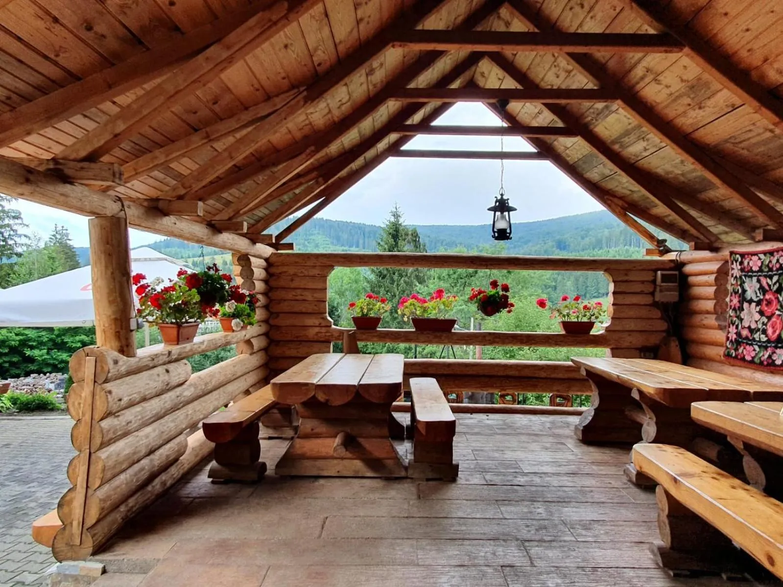 Balcony/Terrace in Pension Perla Bucovinei