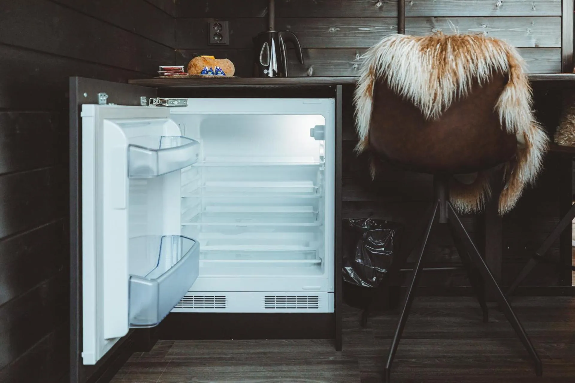 Kitchen or kitchenette in Apukka Resort