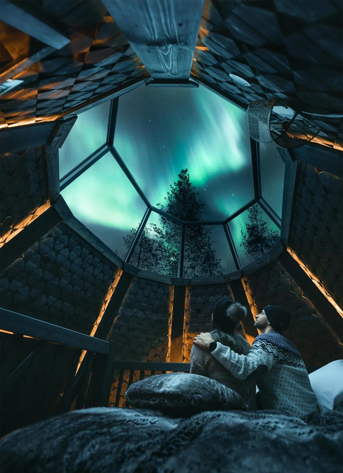 Bed in Apukka Resort