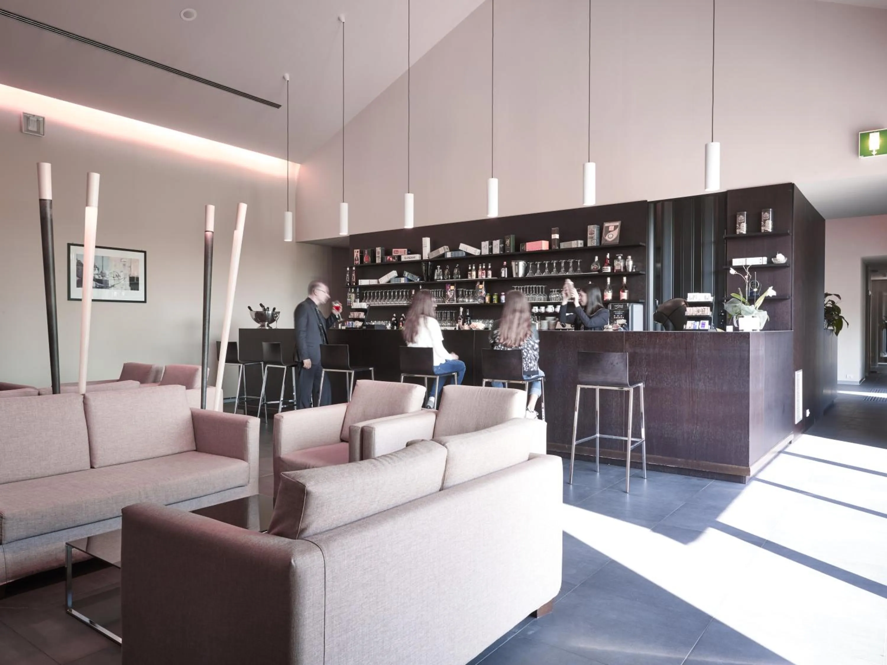 Communal lounge/ TV room in Casalgrande Hotel