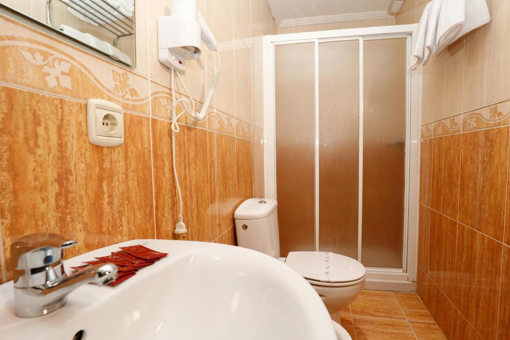 Shower in Hostal Conde David