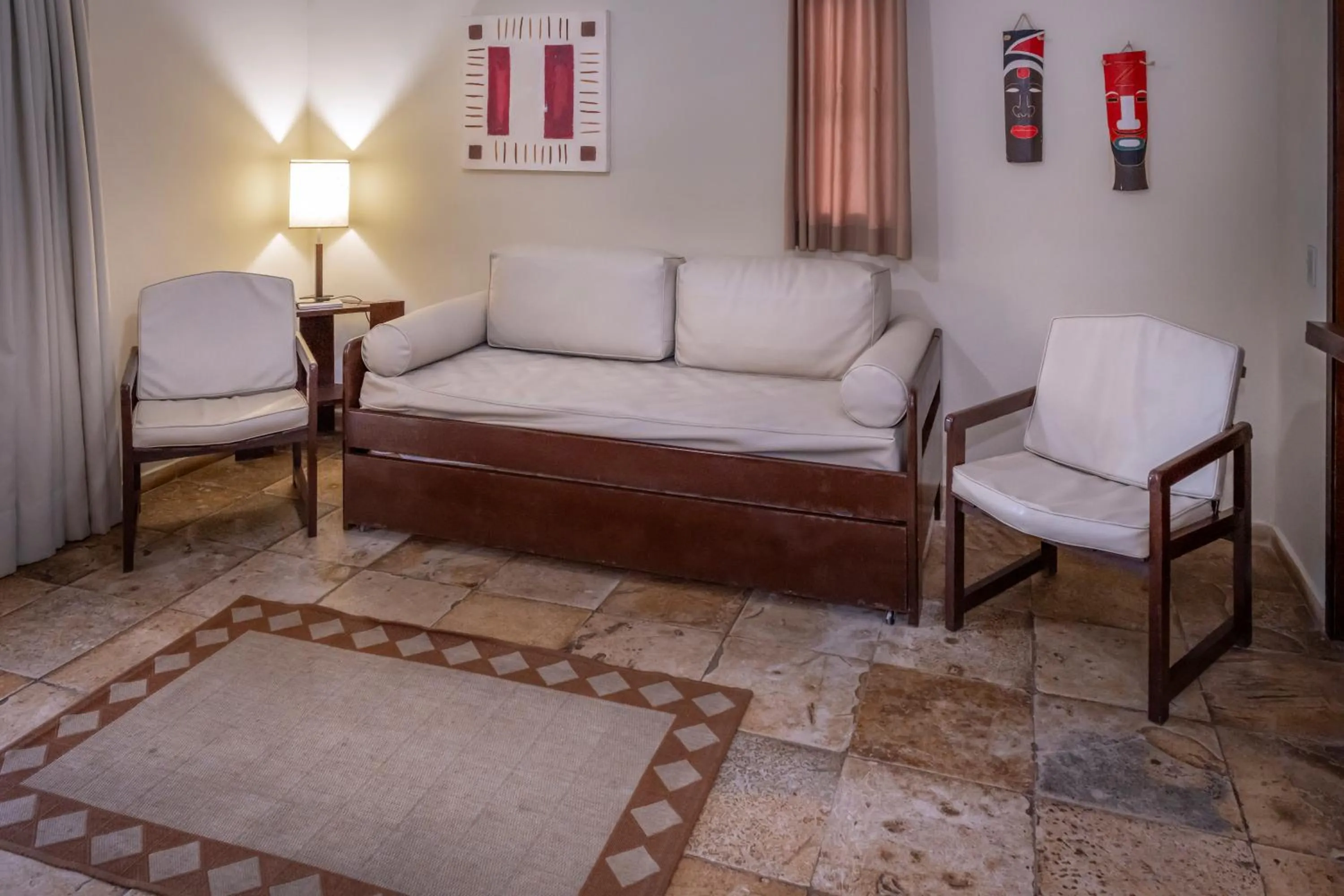 Seating area, Bed in Serhs Villas Da Pipa Hotel