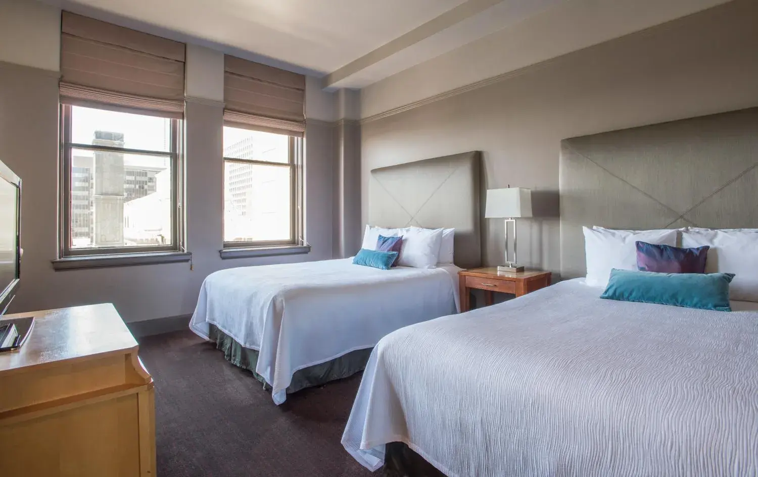 Queen Room with Two Queen Beds in Magnolia Hotel Downtown Dallas Queen Room with Two Queen Beds in Magnolia Hotel Downtown Dallas