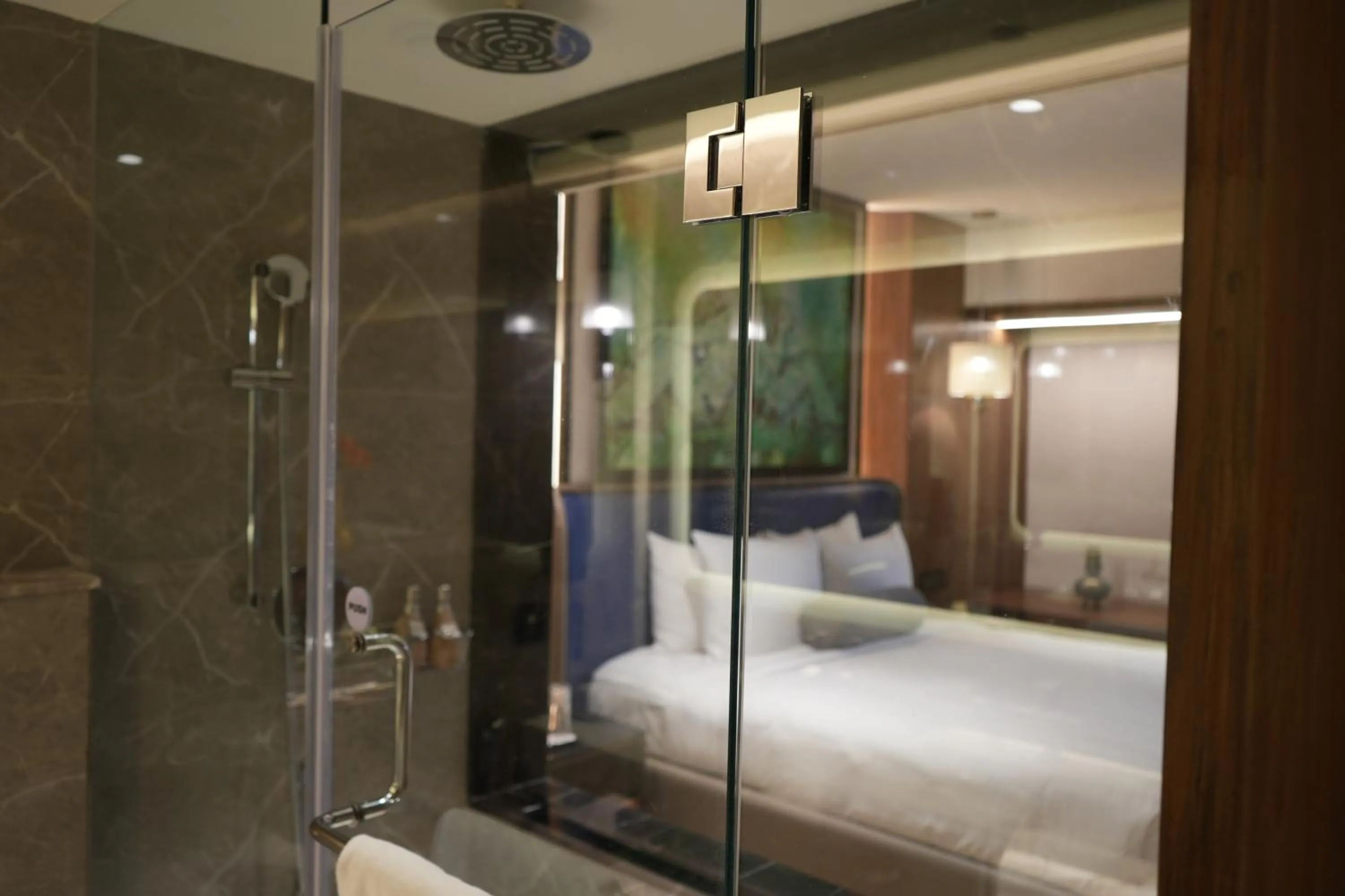 Bathroom, Bed in Pride Premier Pune