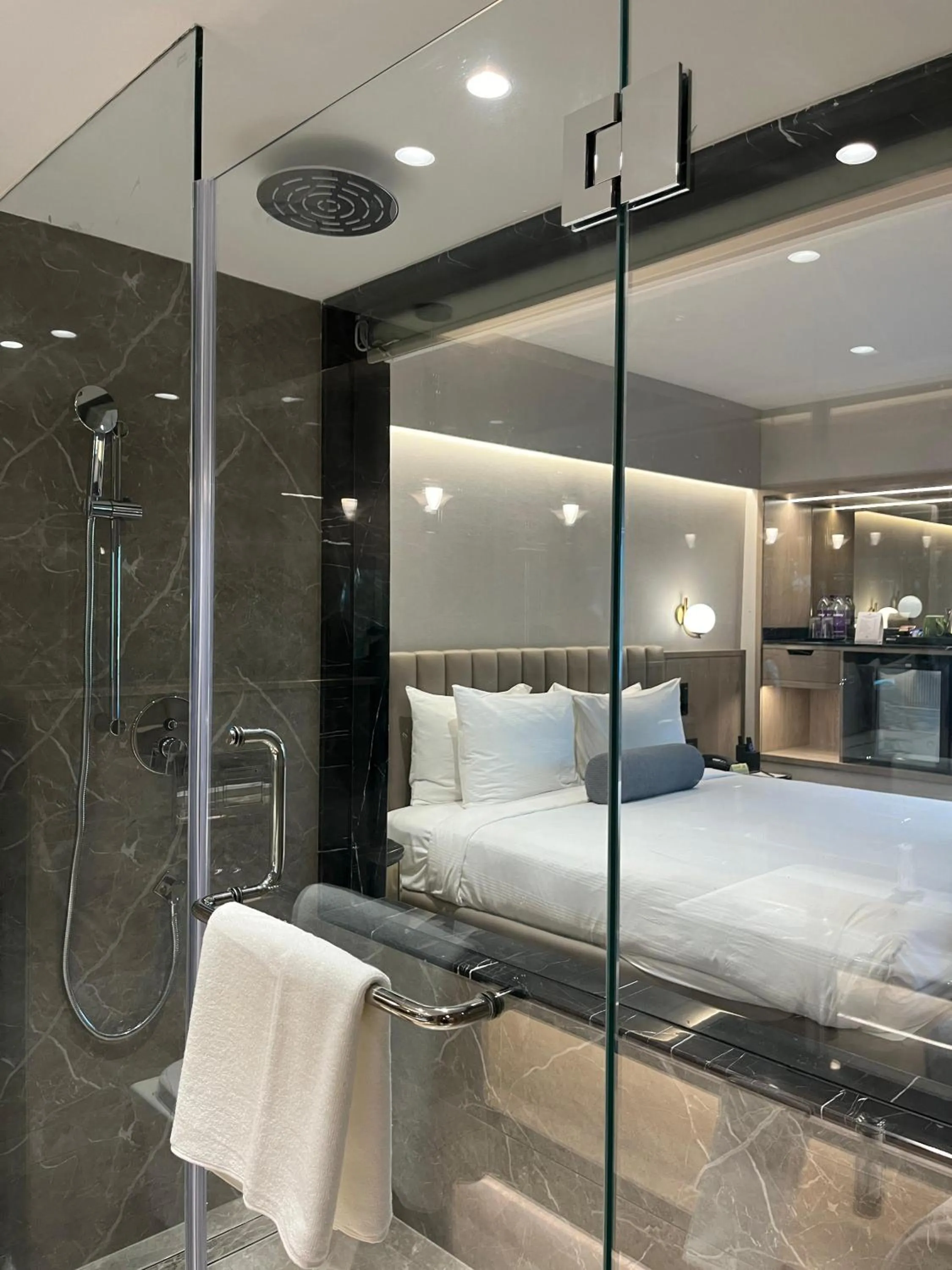 Bathroom, Bed in Pride Premier Pune