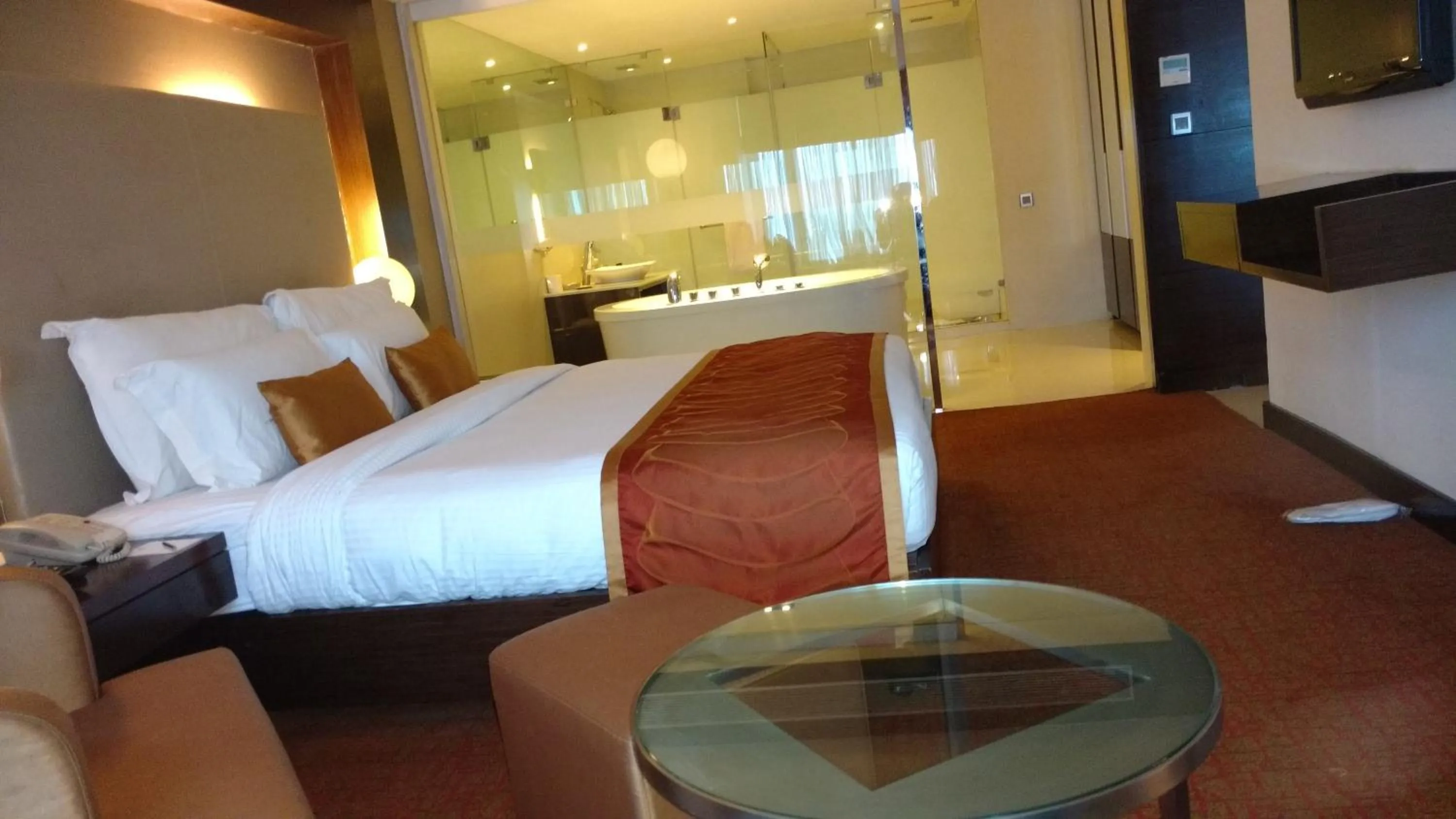 Bedroom, Bed in Pride Premier Bengaluru