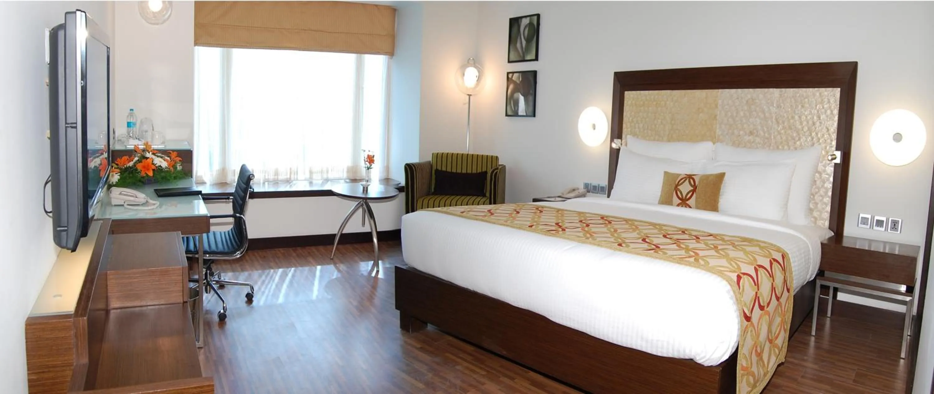 Bedroom, Bed in Pride Premier Bengaluru