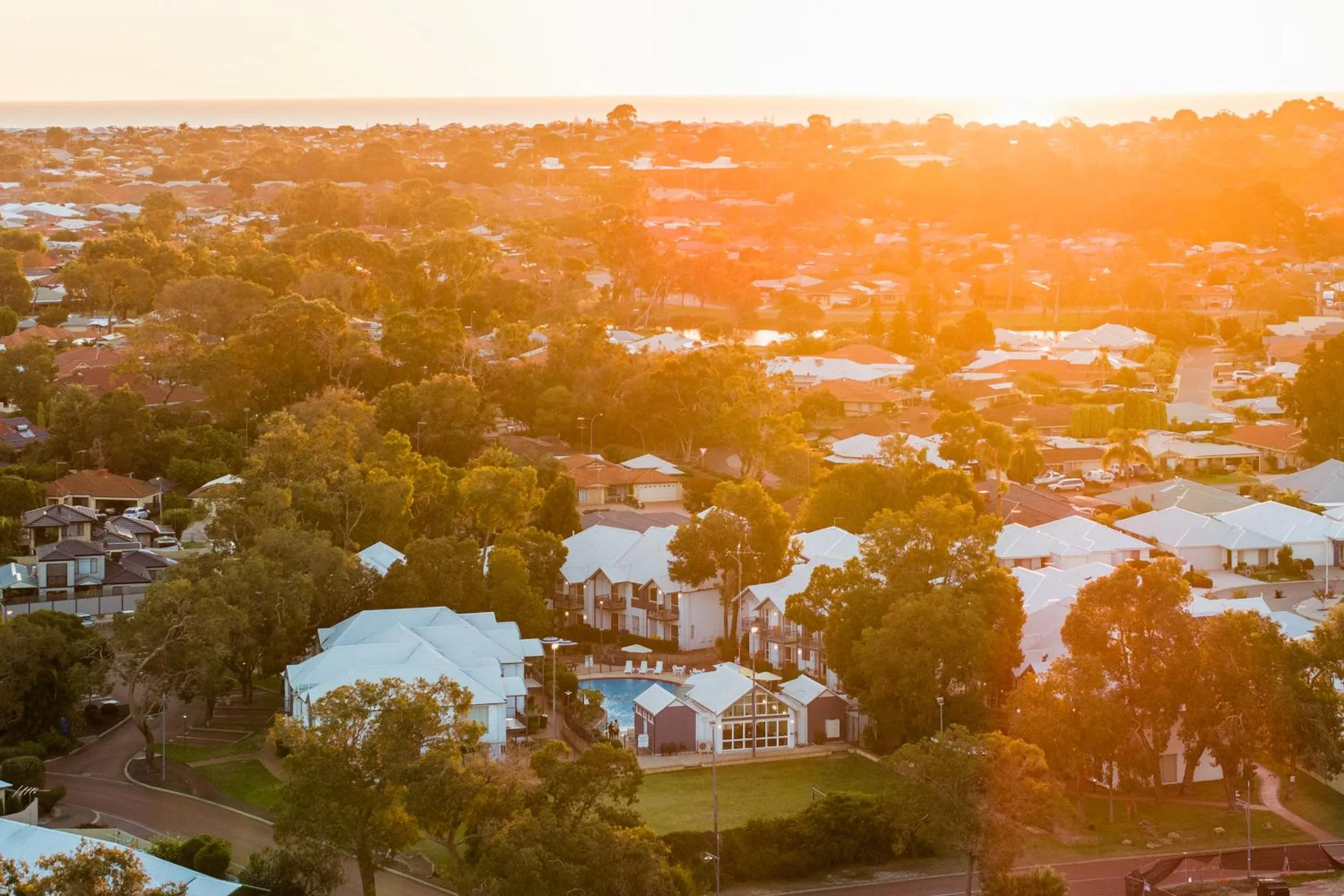 Bird's eye view in Mandurah Quay Resort