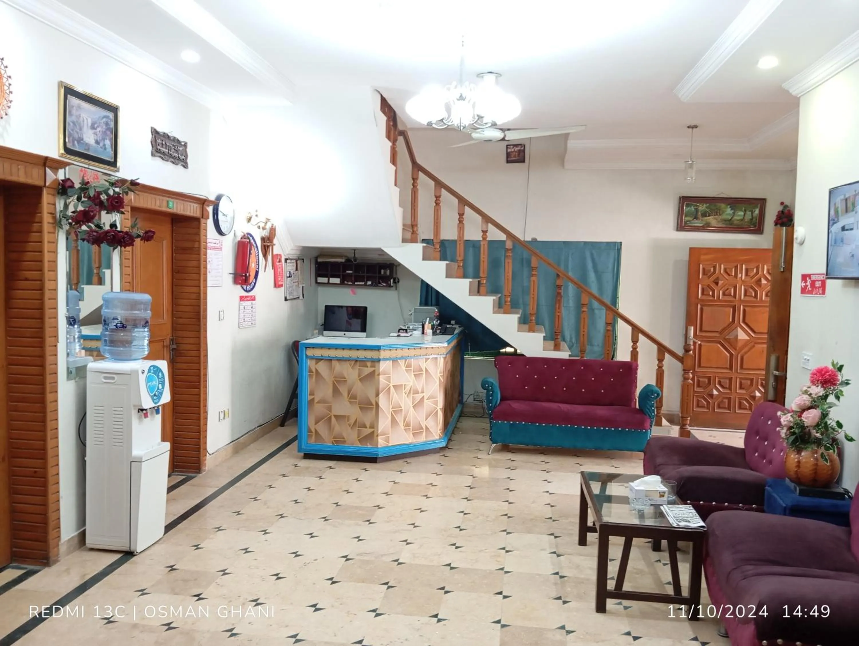 Seating area in Orion International Guest House