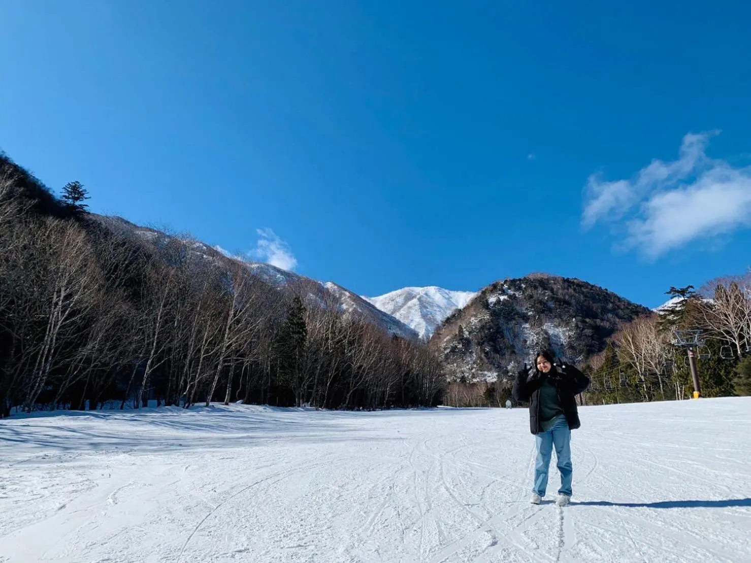 Skiing in Hatago Nagomi