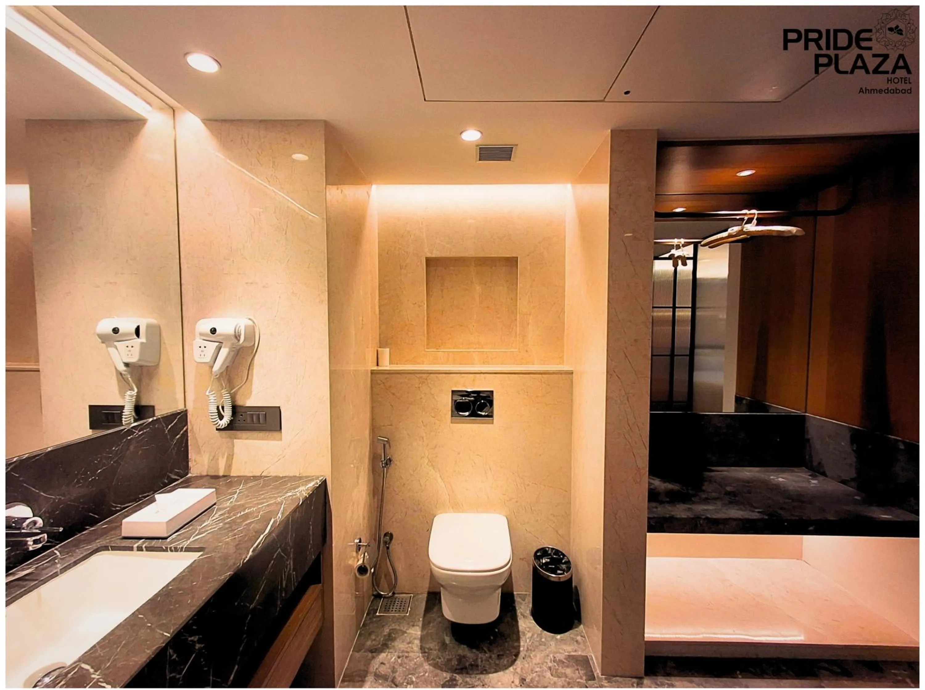 Toilet in Pride Plaza Hotel, Ahmedabad