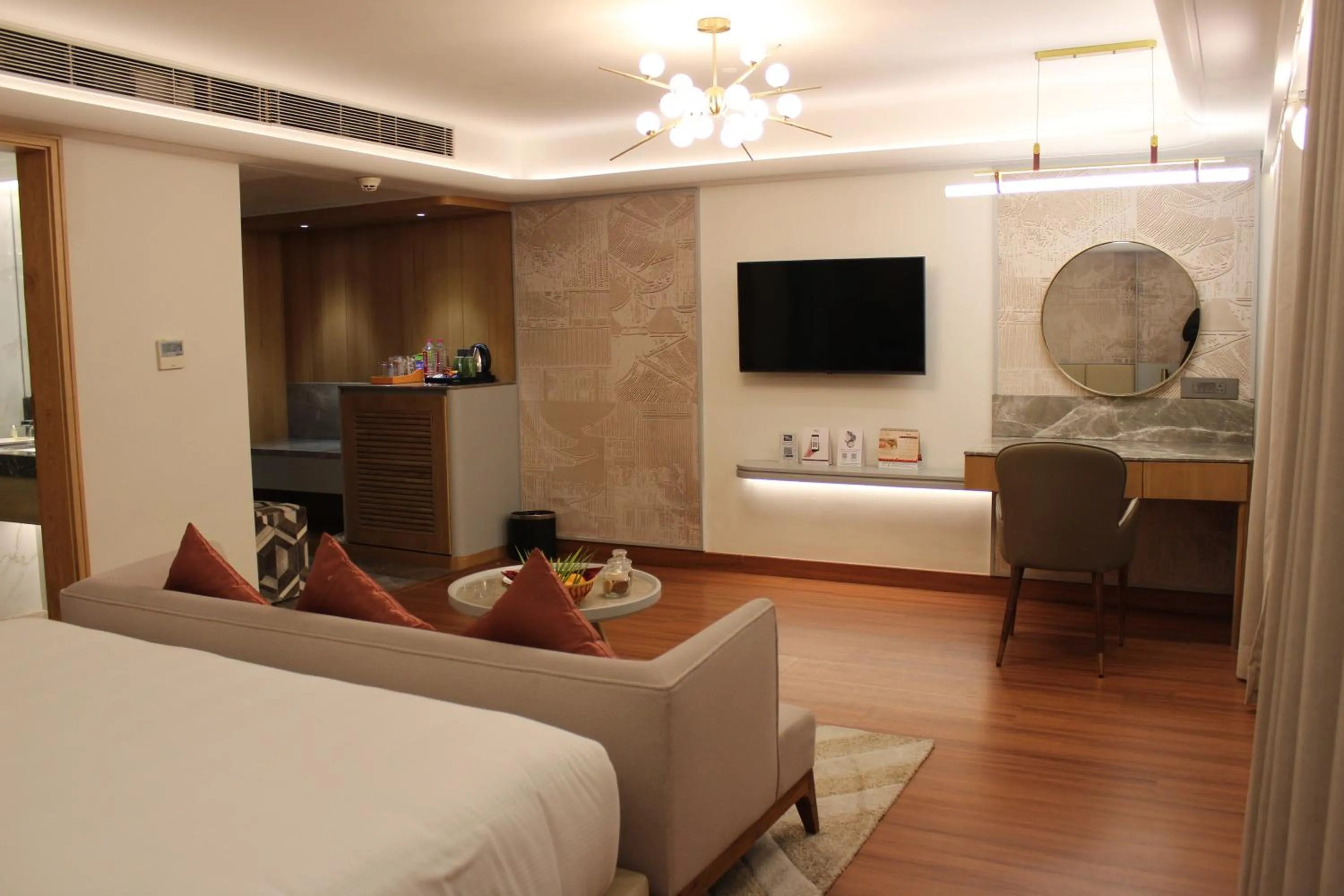 Bed in Pride Plaza Hotel, Ahmedabad