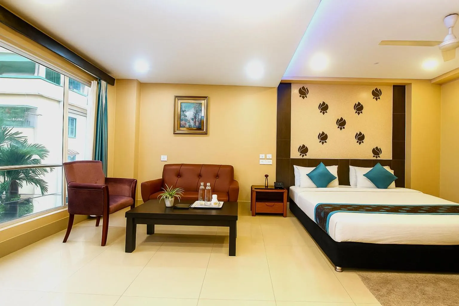 Bedroom, Bed in Central Courtyard Boutique Hotel