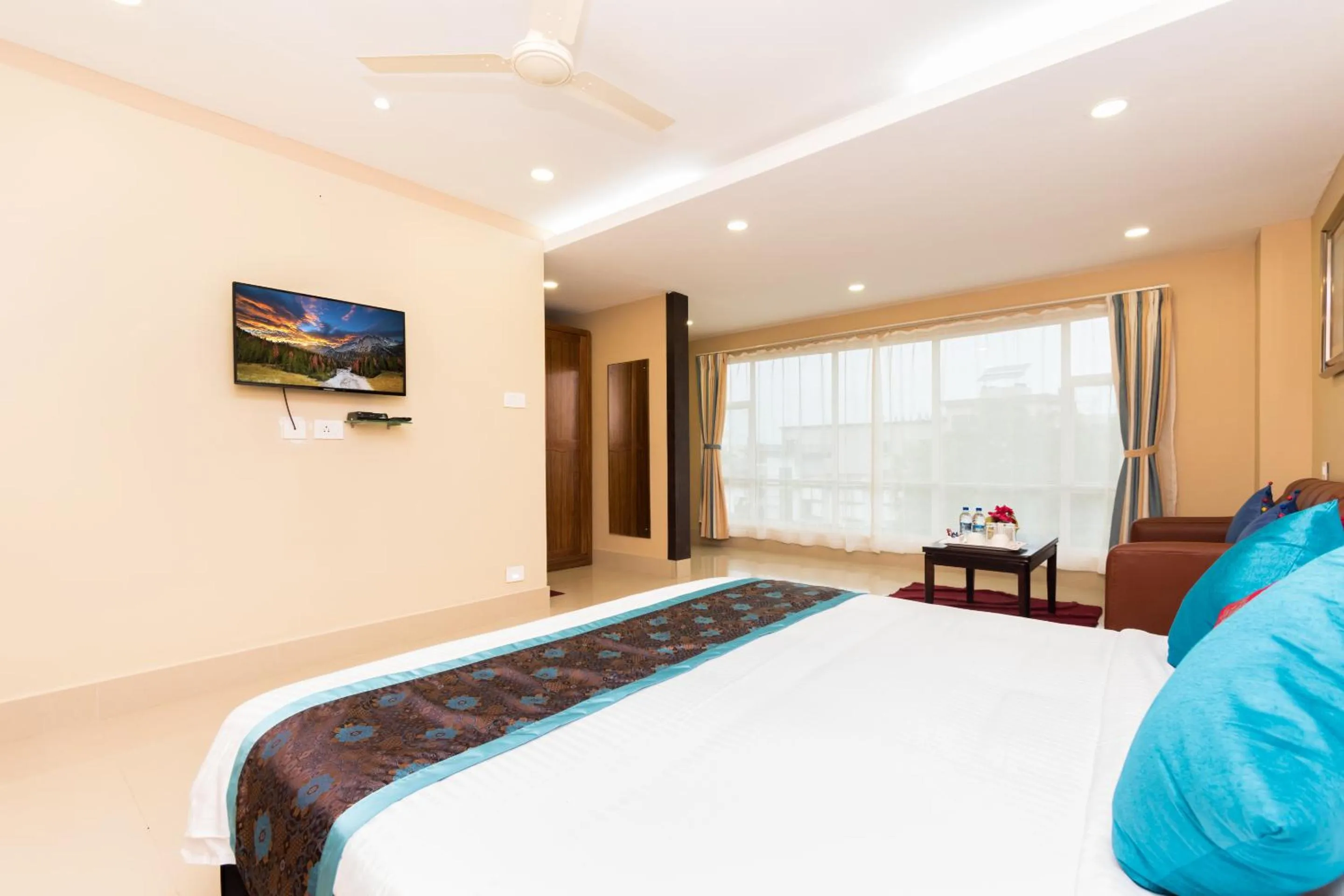 Bedroom, Bed in Central Courtyard Boutique Hotel