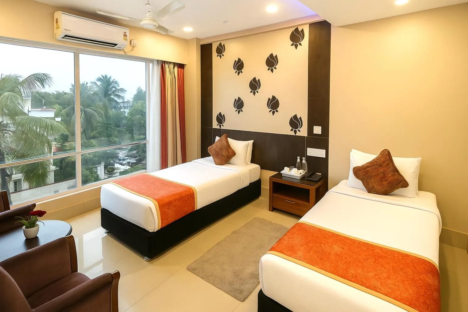 Bedroom, Bed in Central Courtyard Boutique Hotel