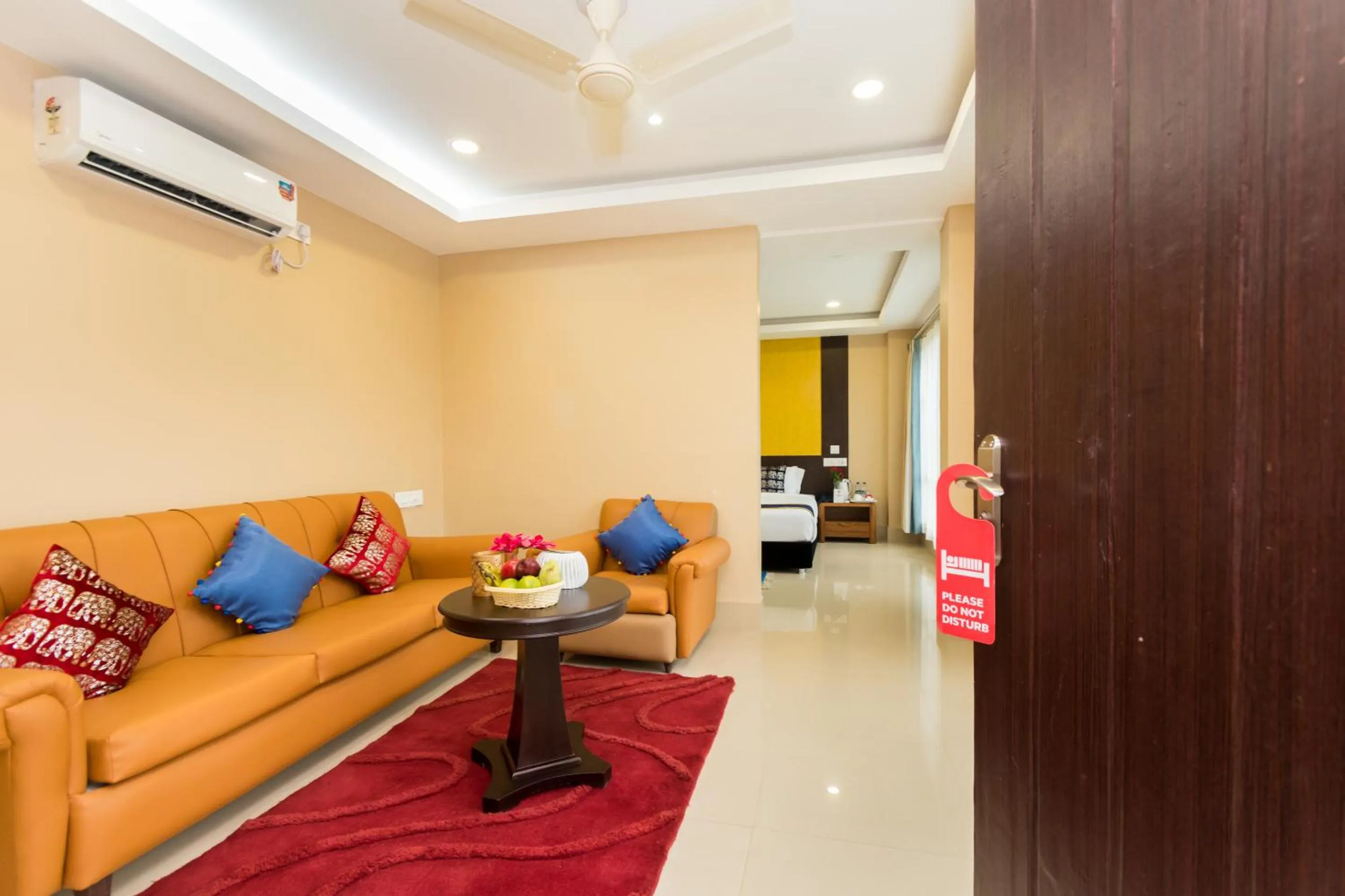 Seating area in Central Courtyard Boutique Hotel