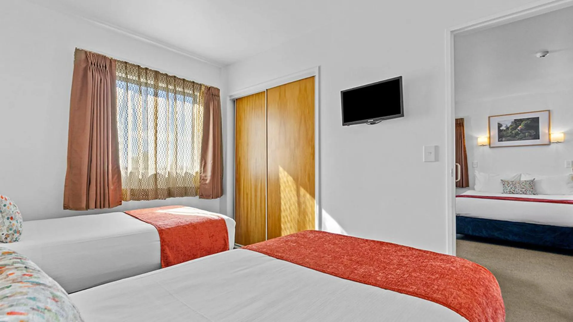 Bed in Bella Vista Motel Rotorua