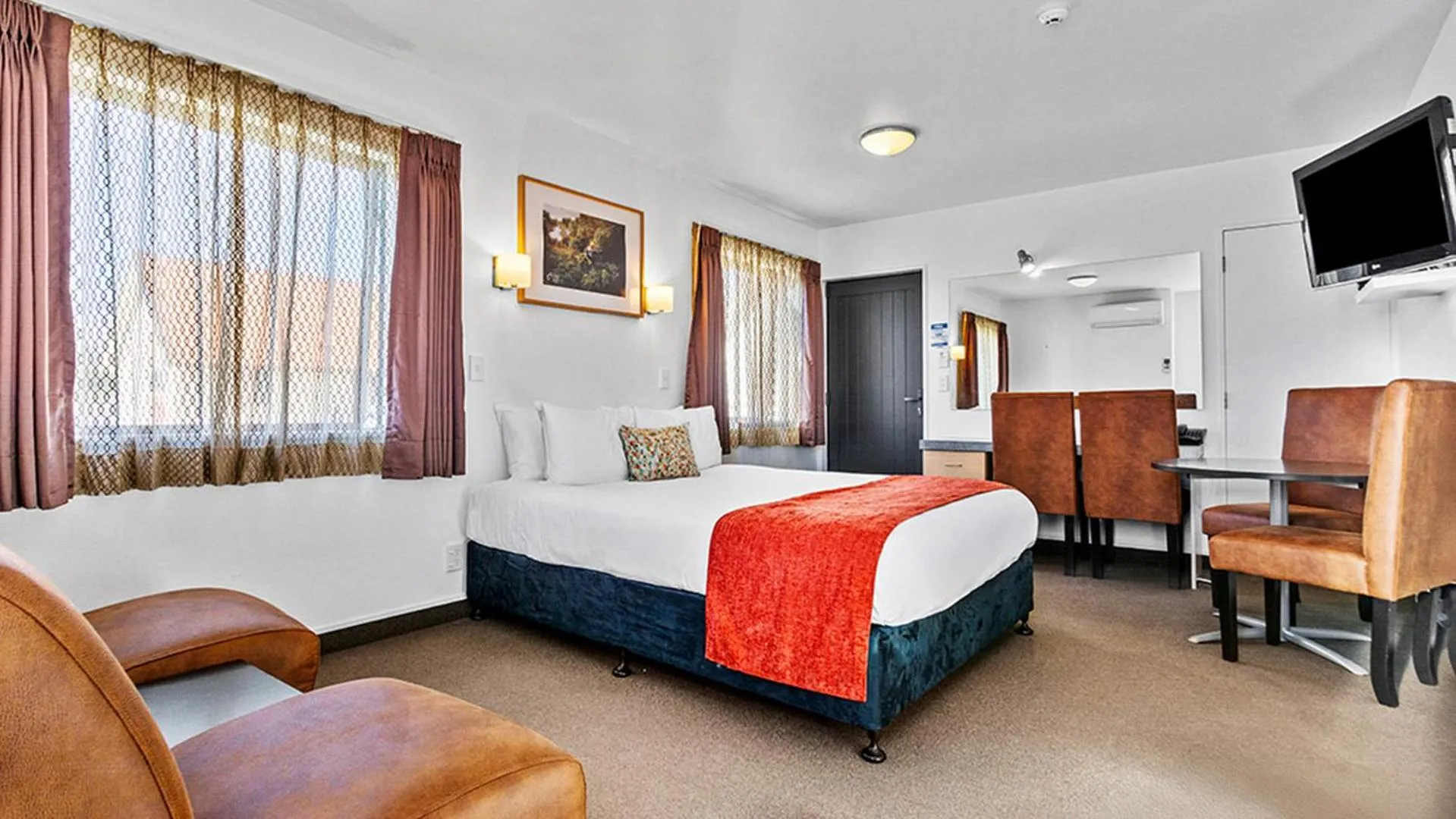 Bed in Bella Vista Motel Rotorua