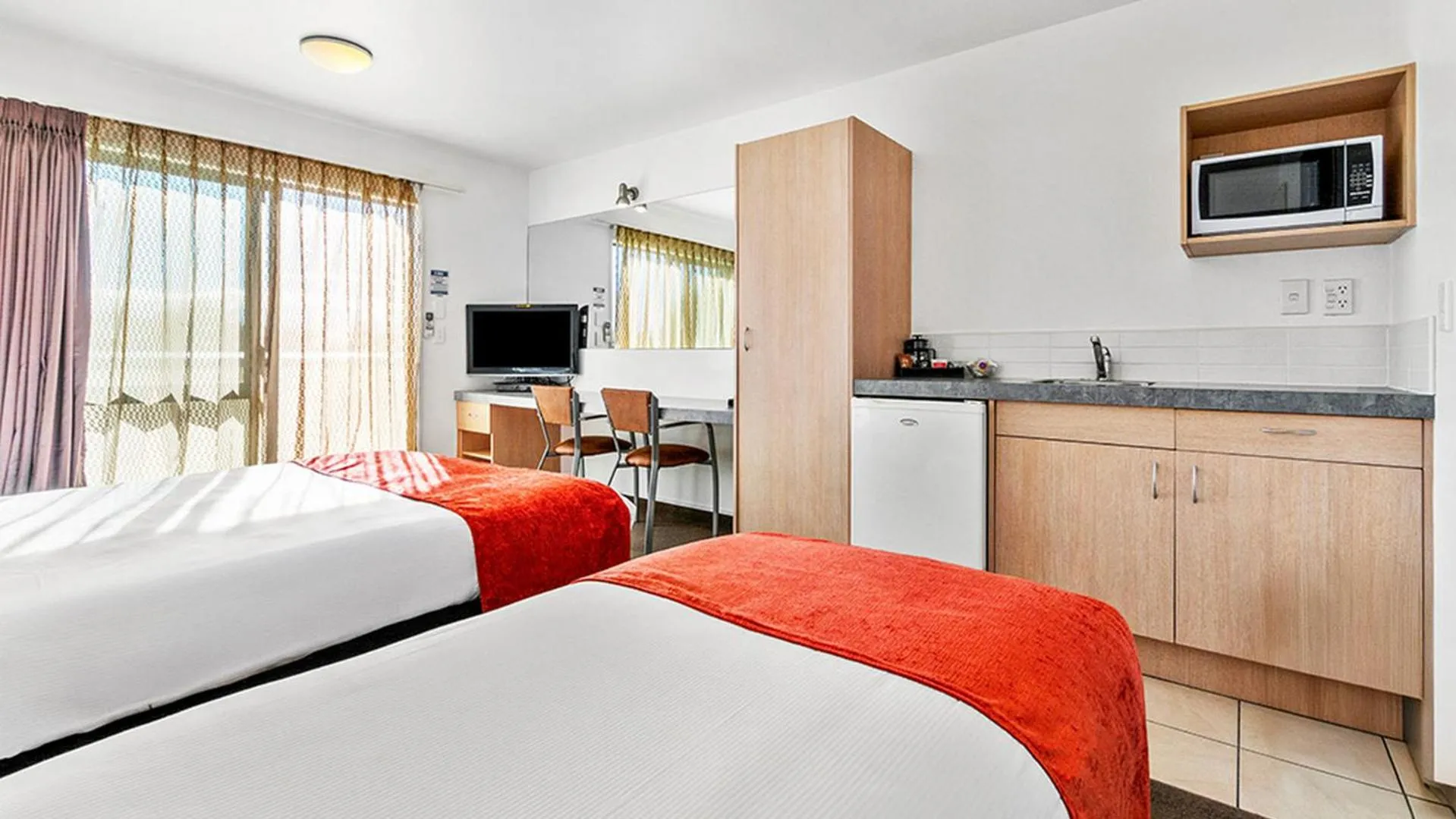 Bed in Bella Vista Motel Rotorua