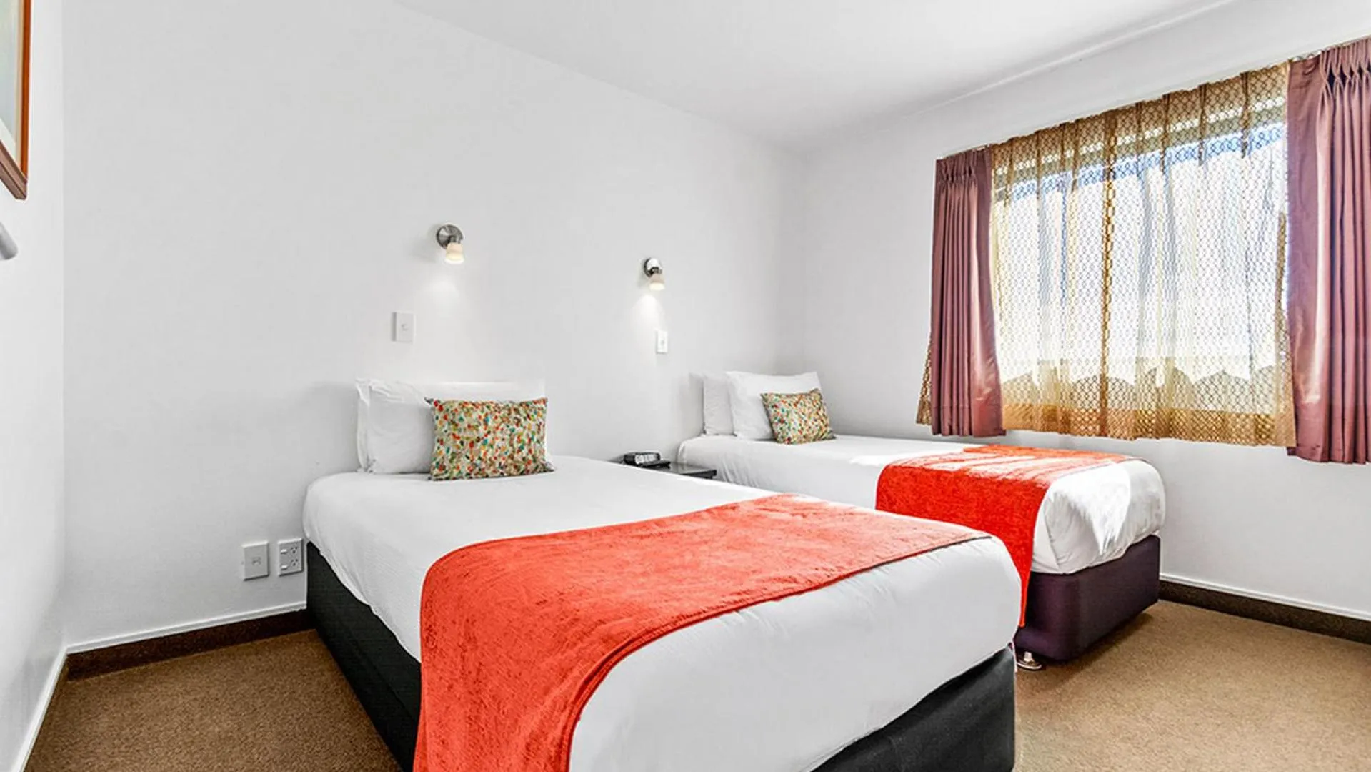 Bed in Bella Vista Motel Rotorua