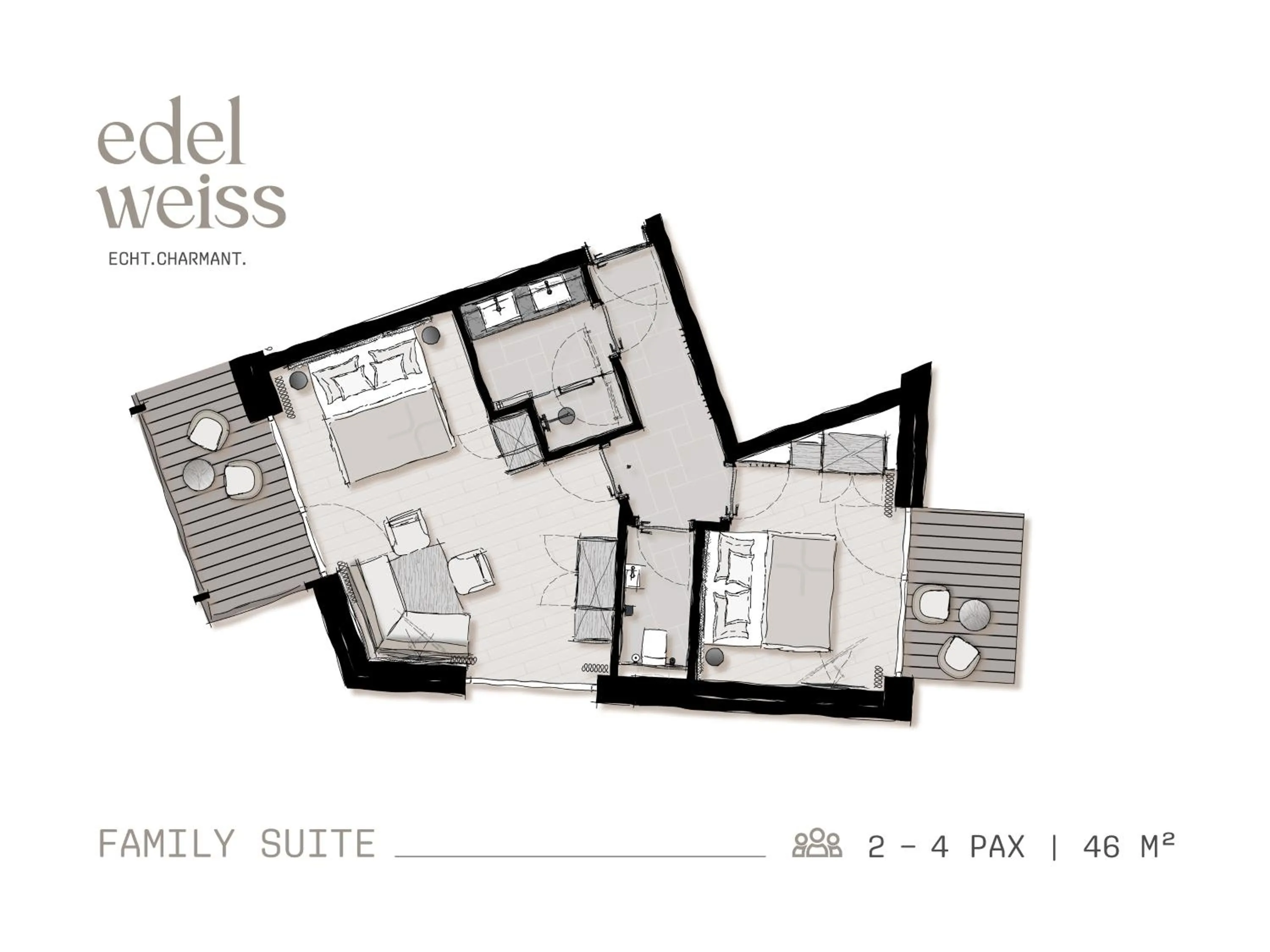 Floor plan in Edelweiss echt-charmant