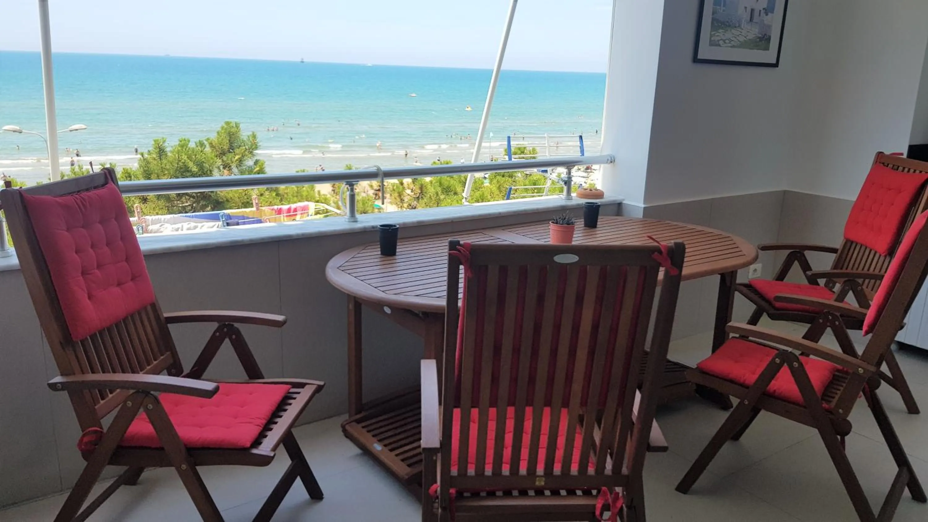 Balcony/Terrace in M&I Beach Apartment with Sea View