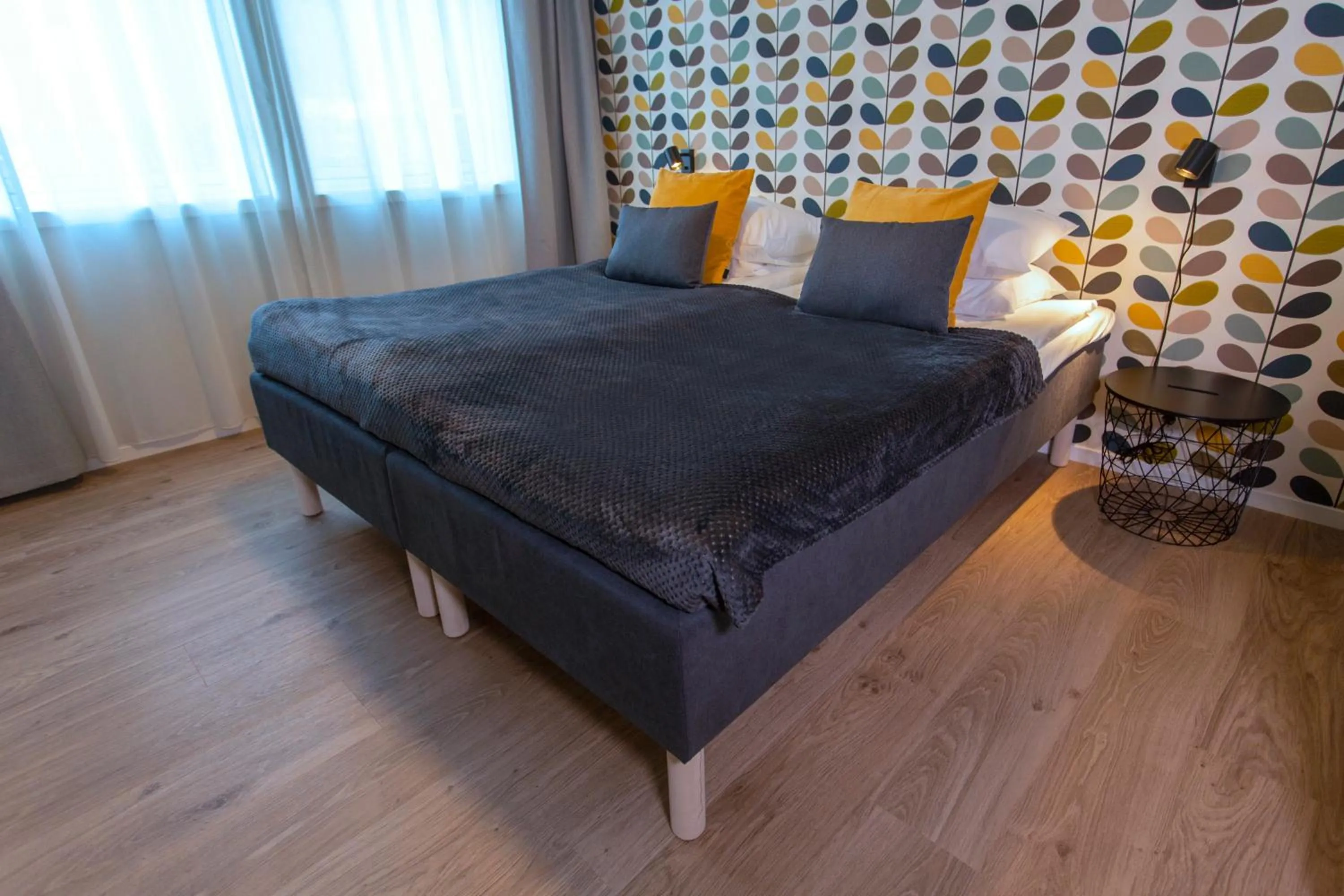 Bed in Lavik Fjord Hotel & Apartments