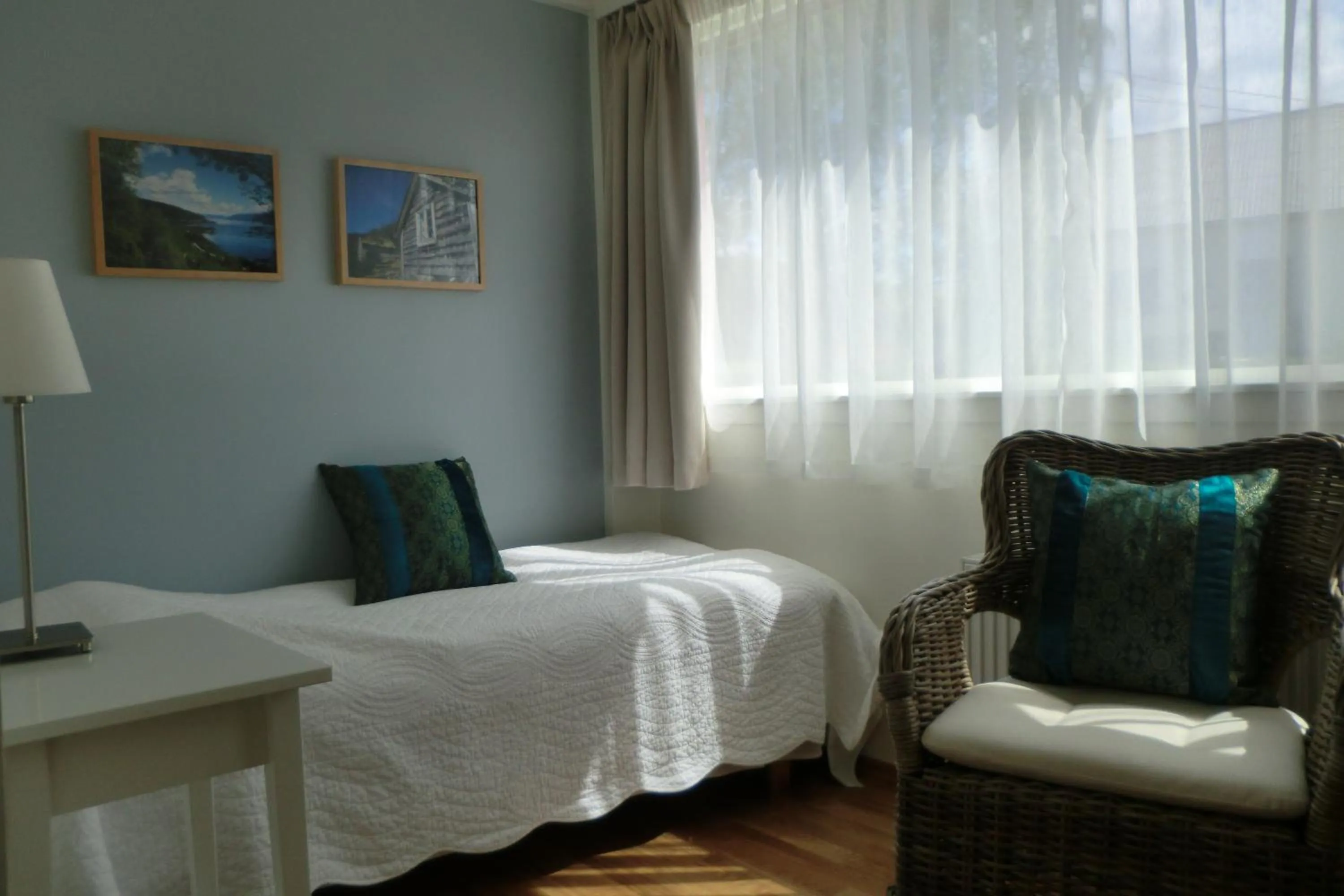 Bed in Lavik Fjord Hotel & Apartments