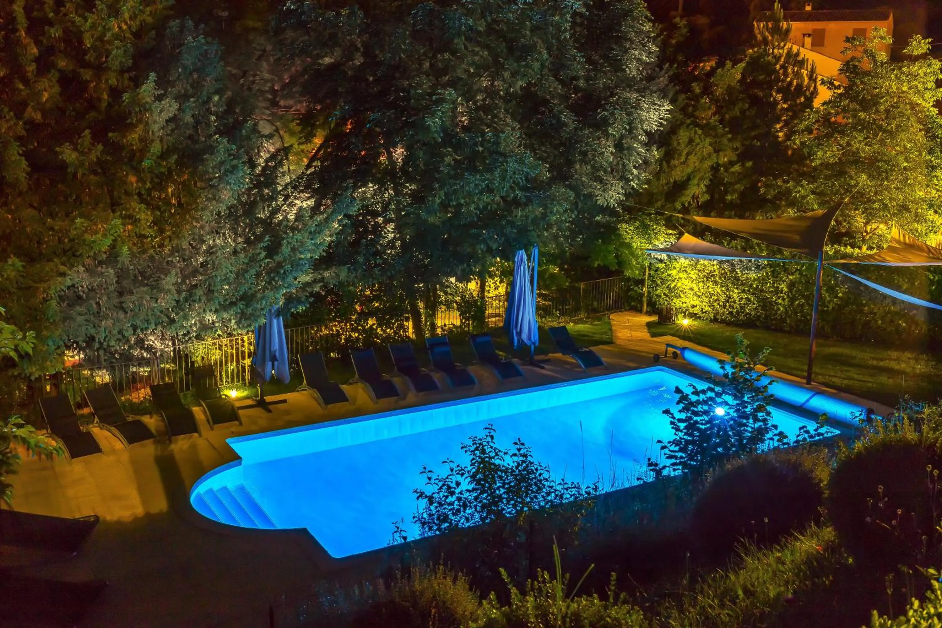 Pool view in Le Jardin de Celina