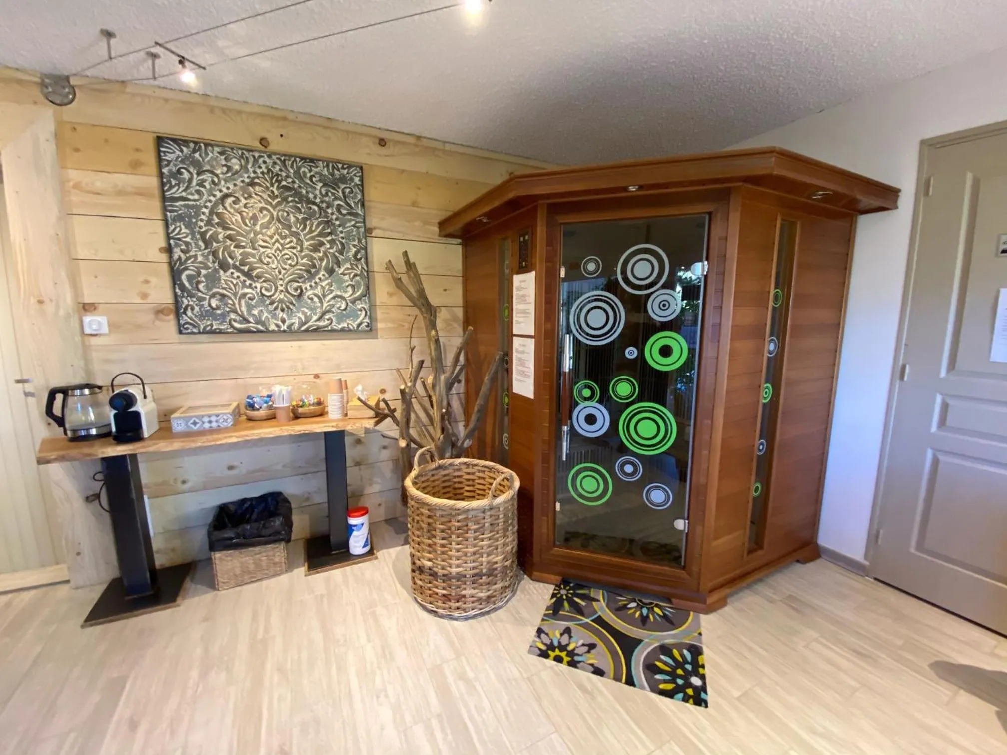 Sauna in Le Jardin de Celina