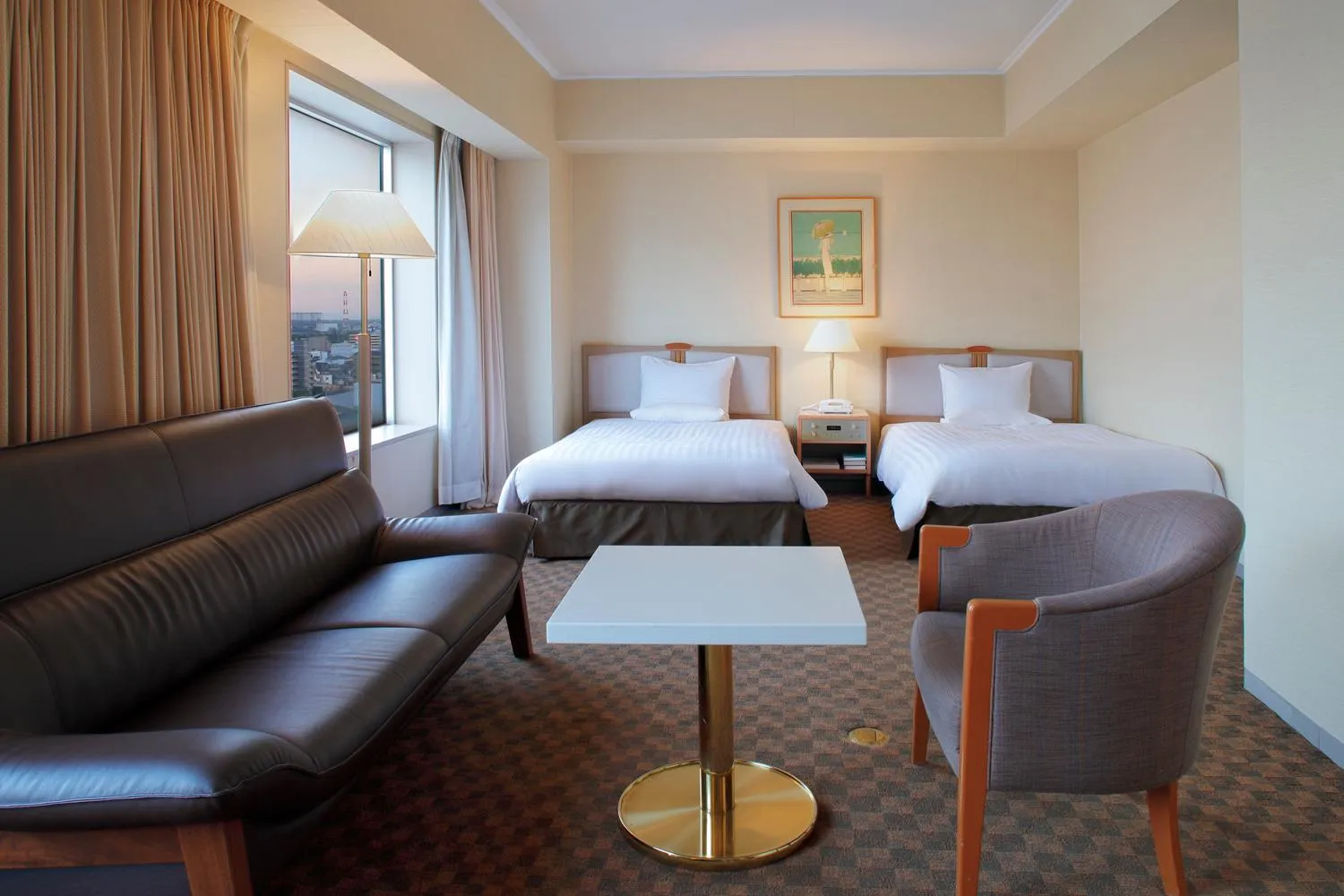 Bed in Miyako Hotel Yokkaichi