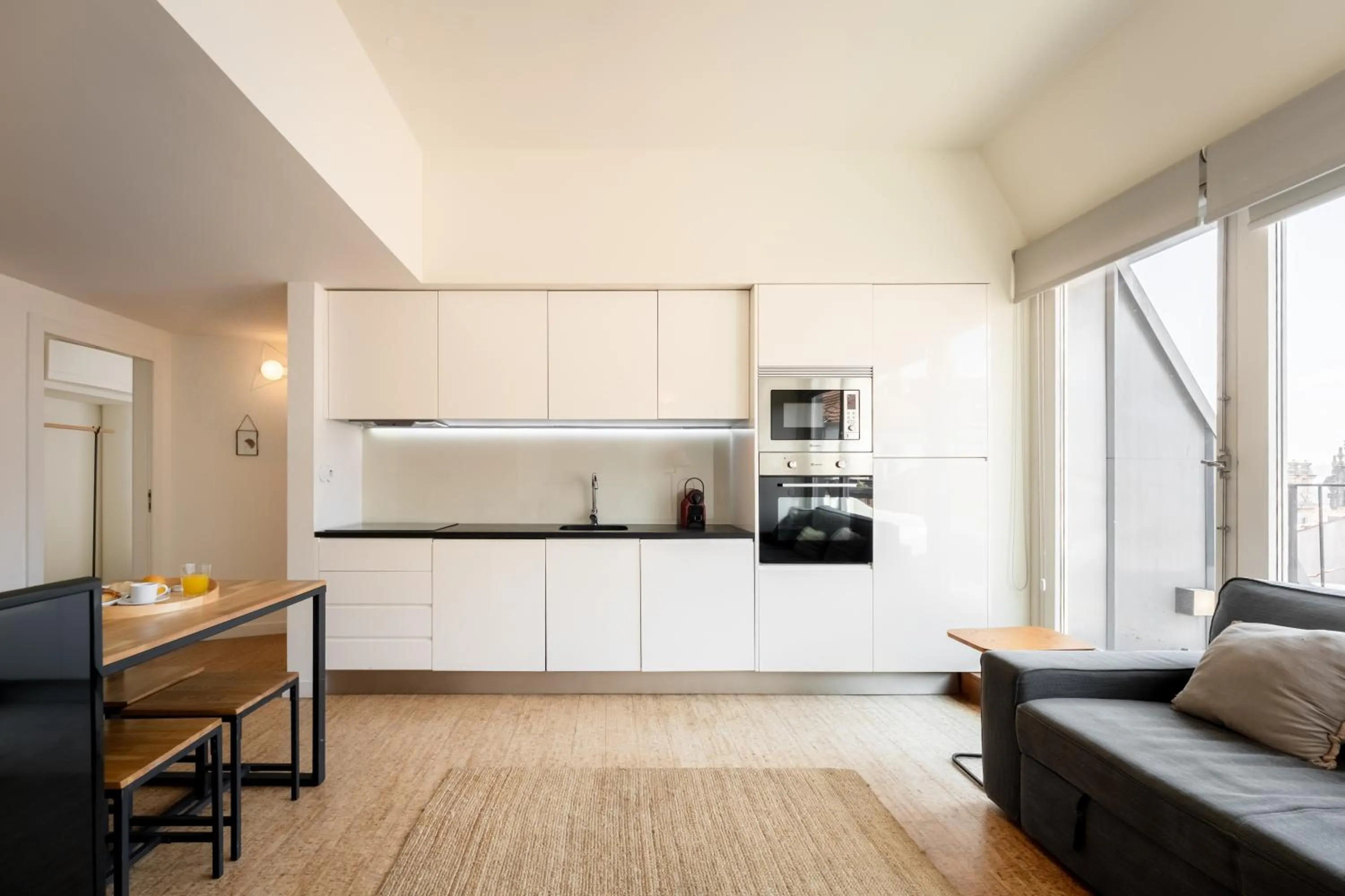 Kitchen or kitchenette in Galerias Nightlife Fashion Flats