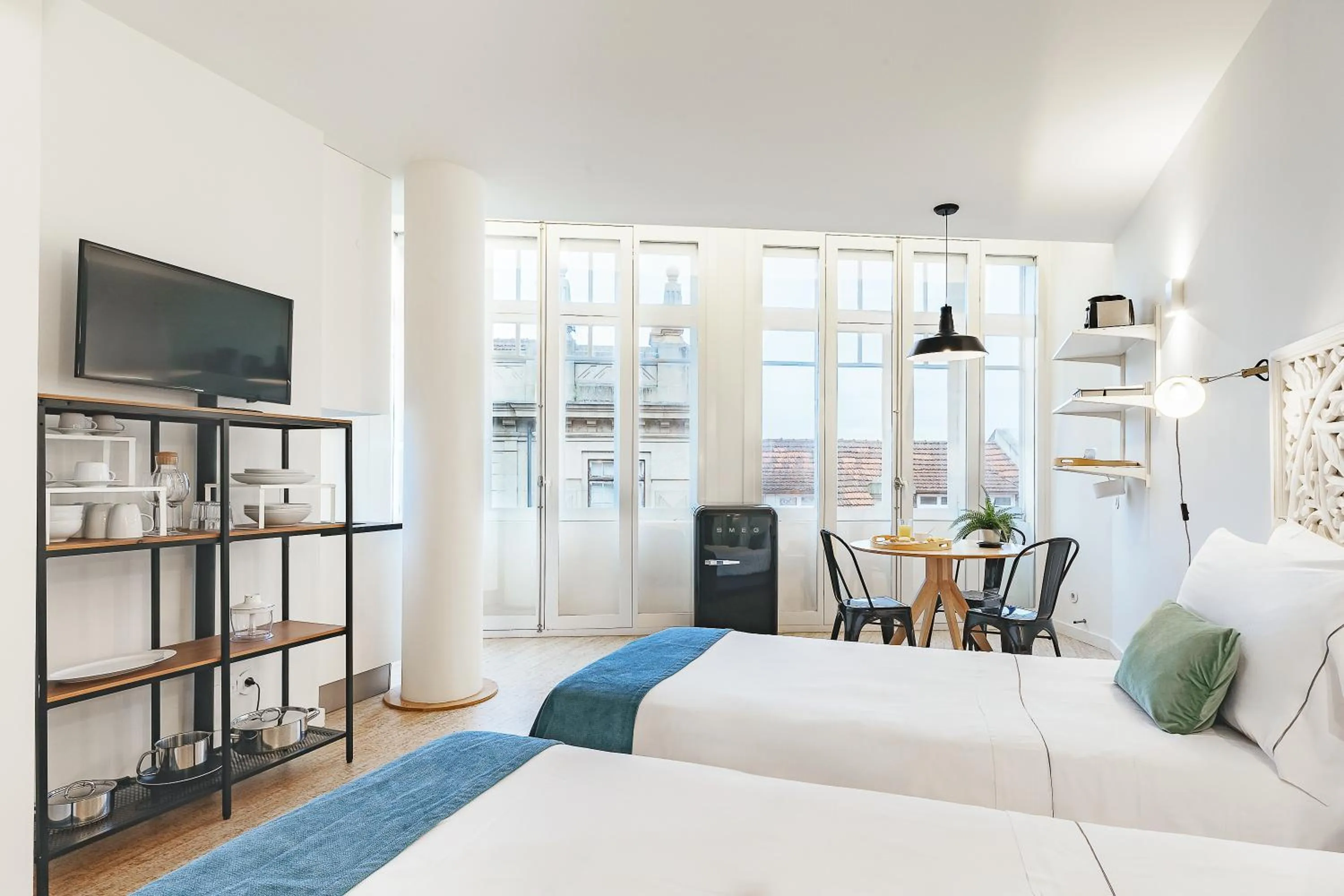 Bedroom, Bed in Galerias Nightlife Fashion Flats