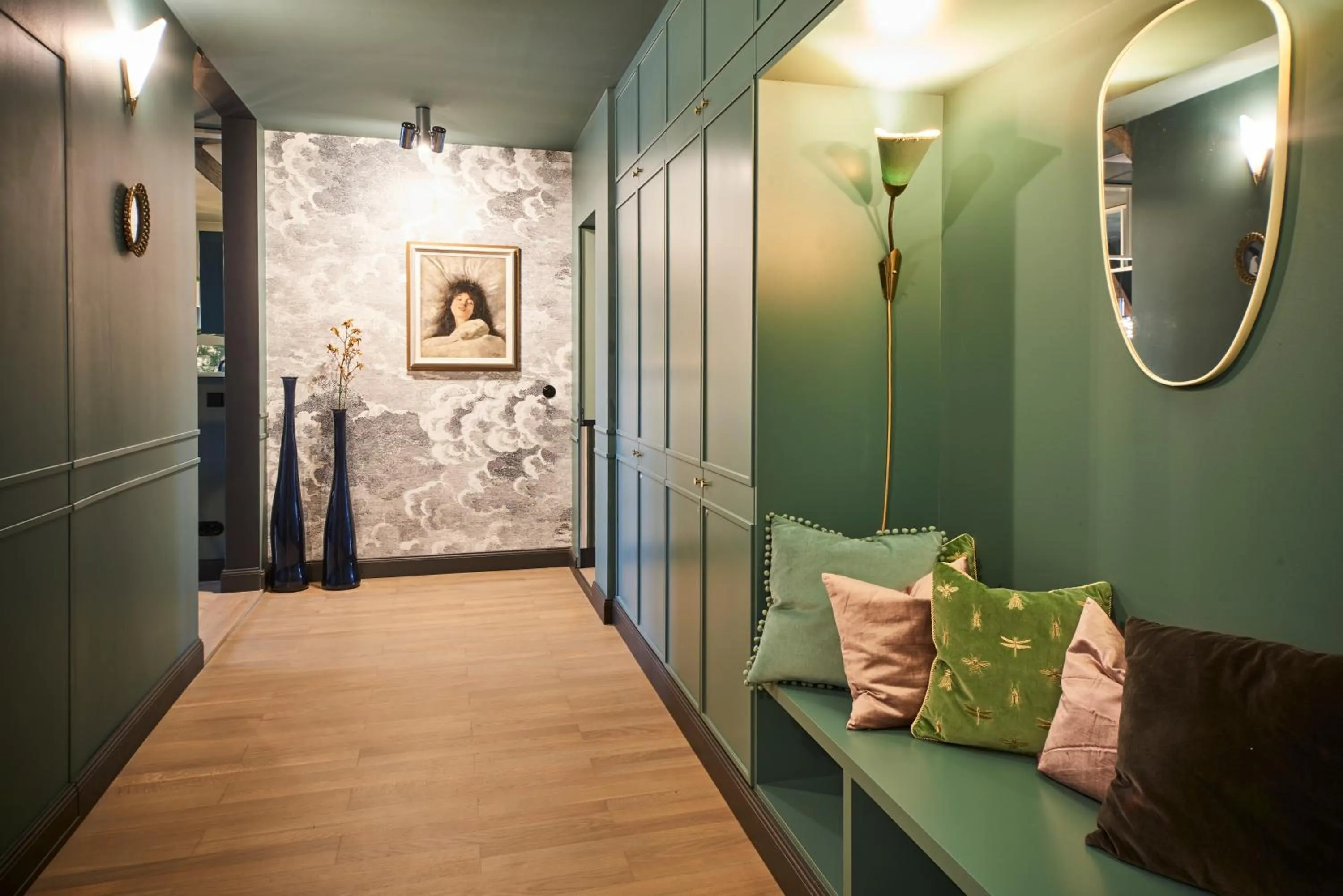 Decorative detail in Cora Apartments