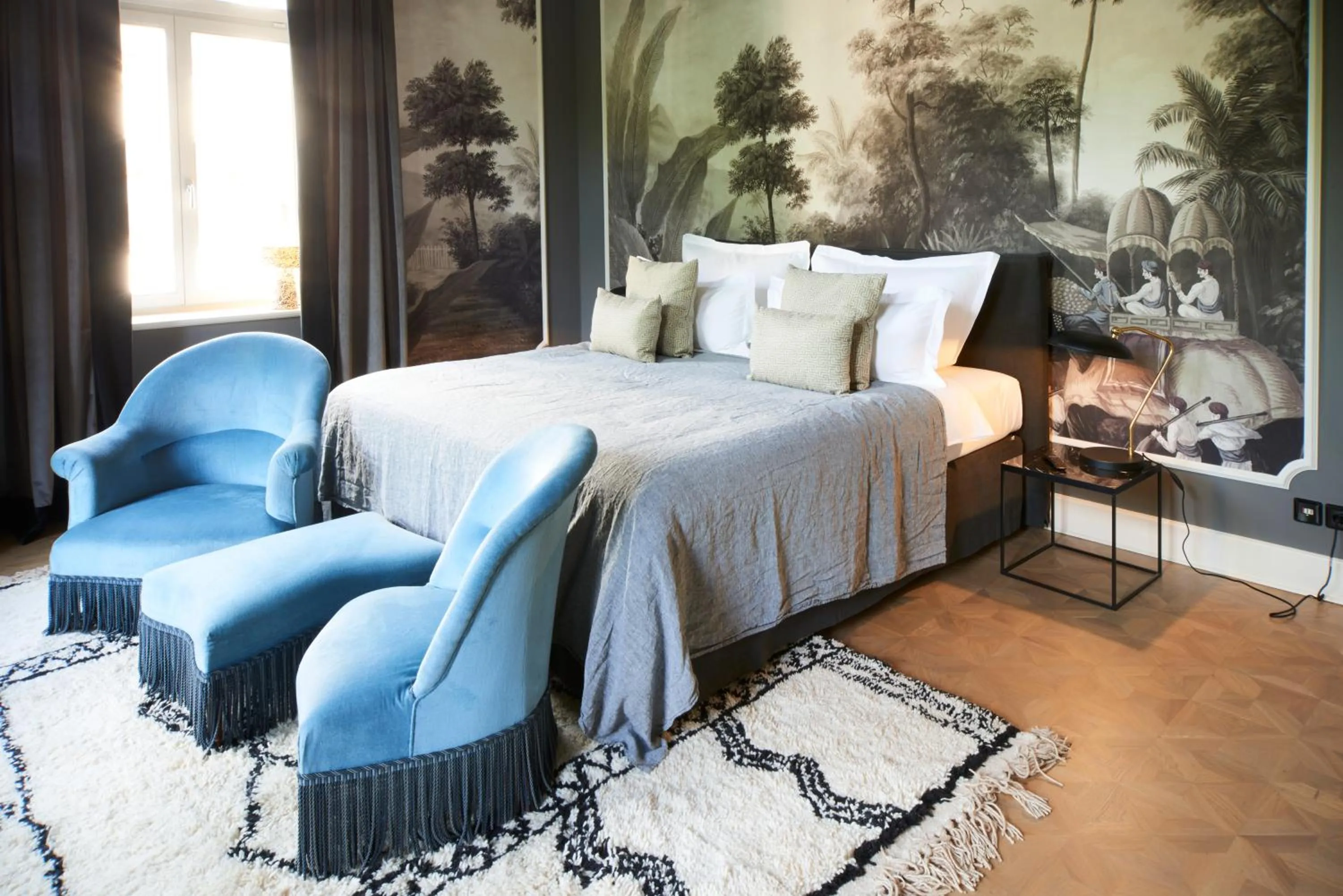 Bedroom, Bed in Cora Apartments