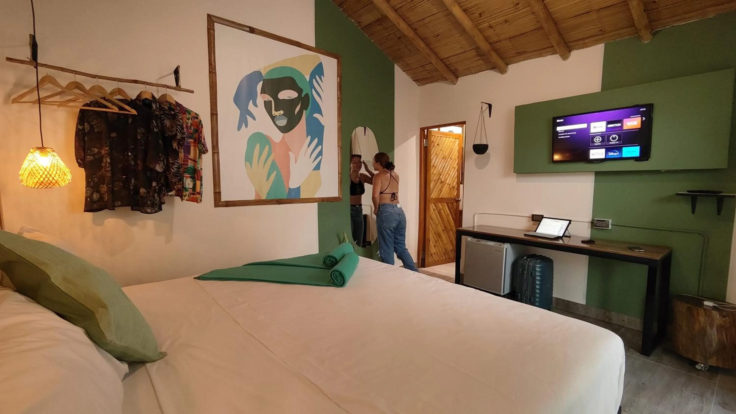 Bedroom, Bed in Puerto Bamboo