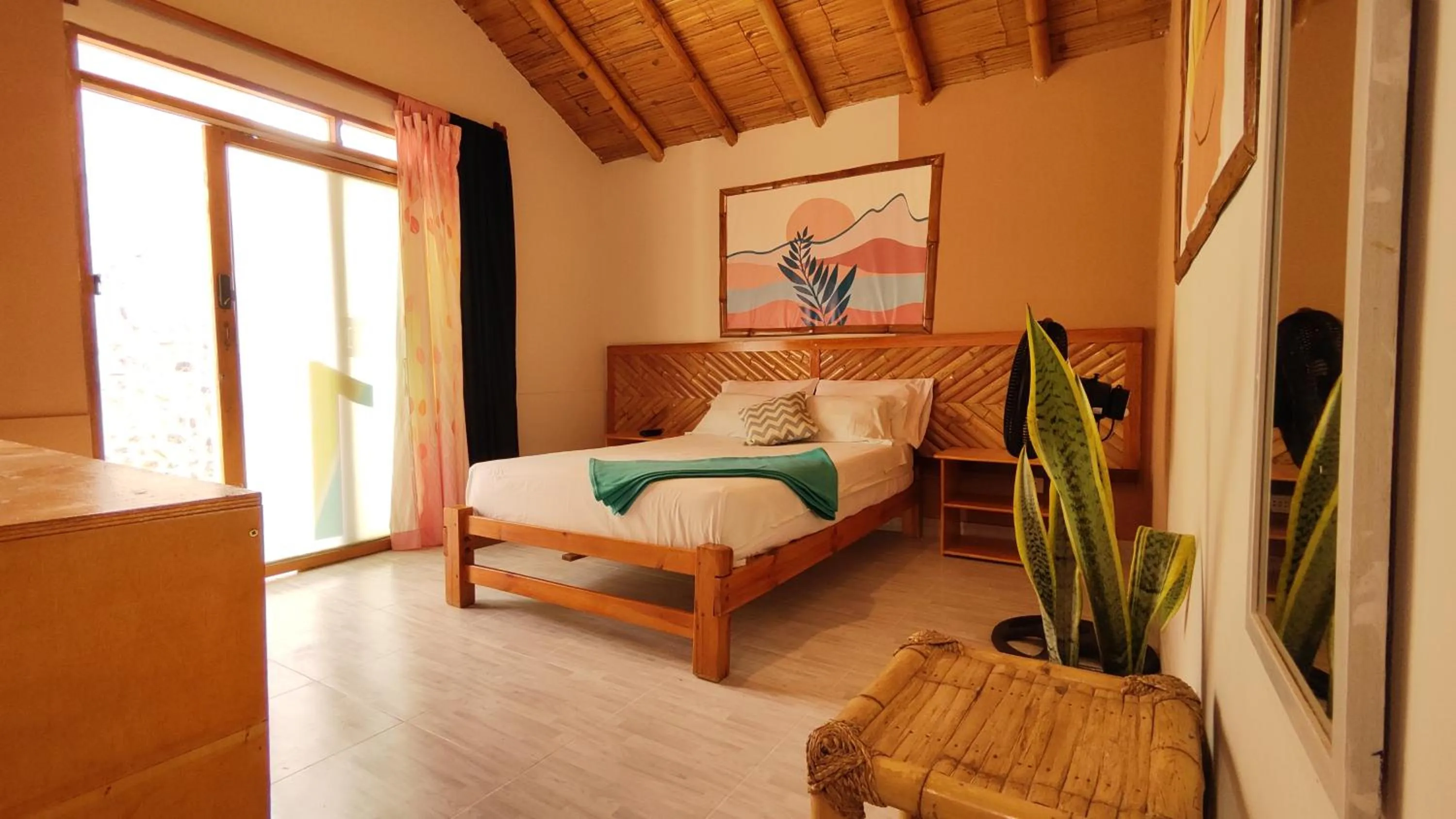 Bedroom, Bed in Puerto Bamboo