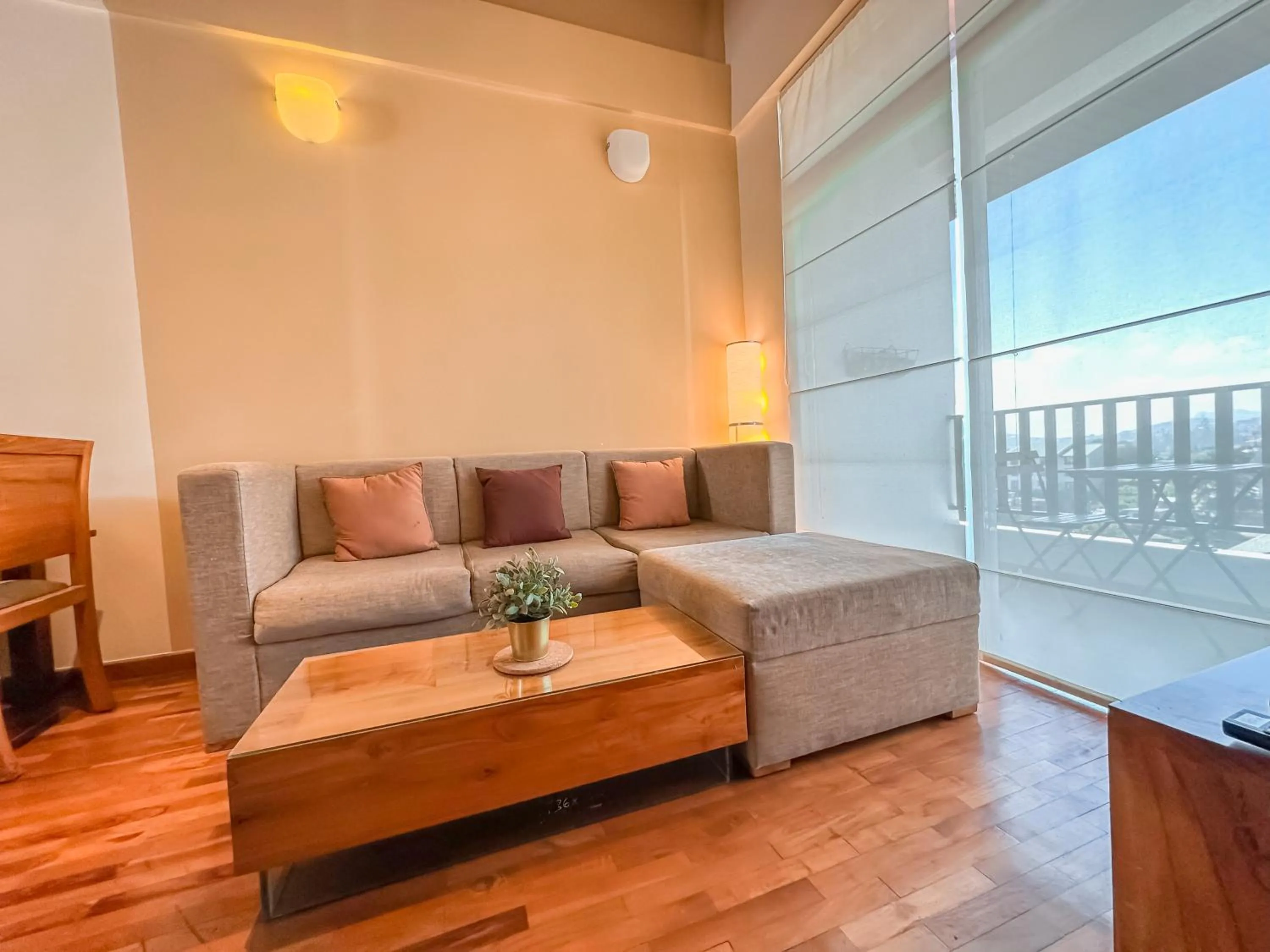 Living room, Bed in Emirates Luxury Apartments (Glen Fall Residencies)