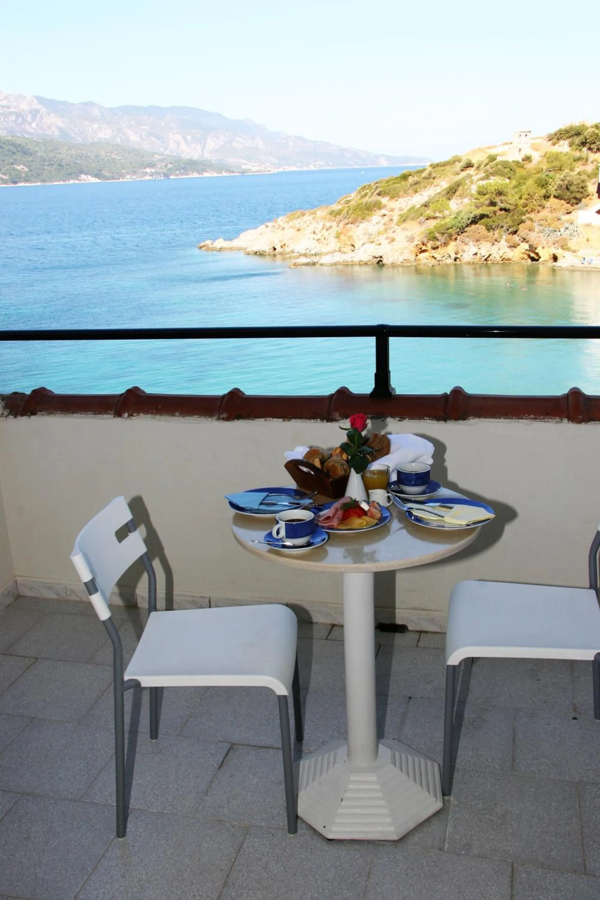Balcony/Terrace in Samos Bay Hotel by Gagou Beach
