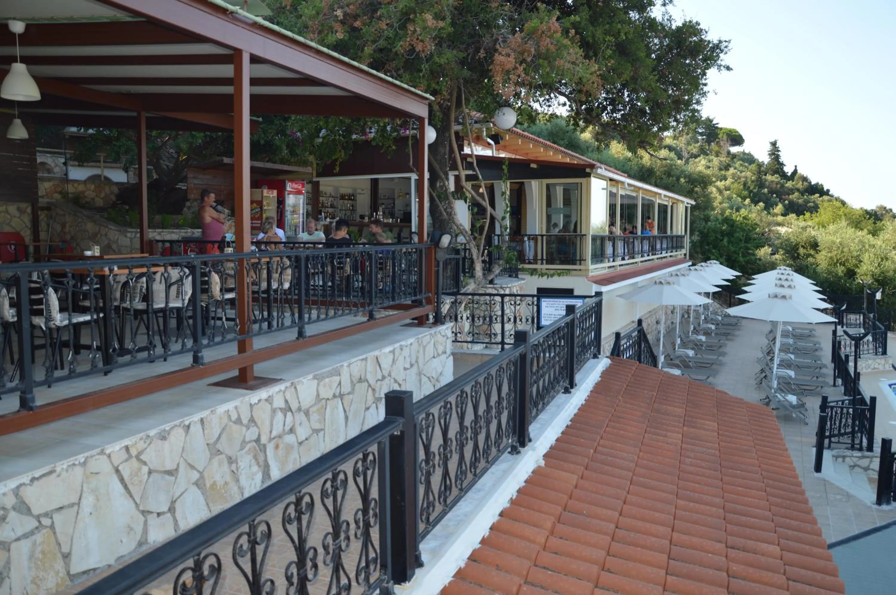 Pool view in Zante Palace