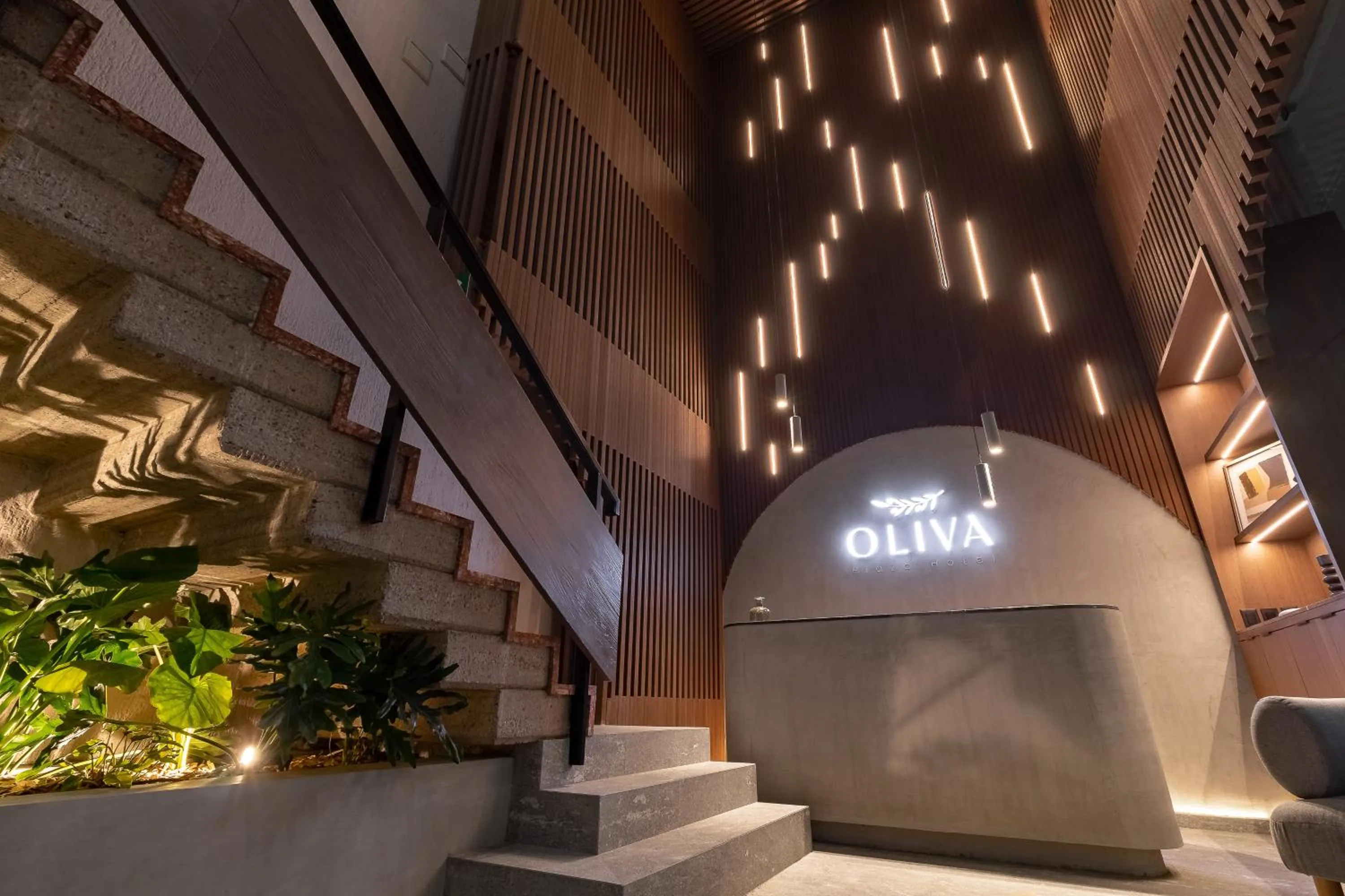 Lobby or reception in Oliva Plaza Hotel