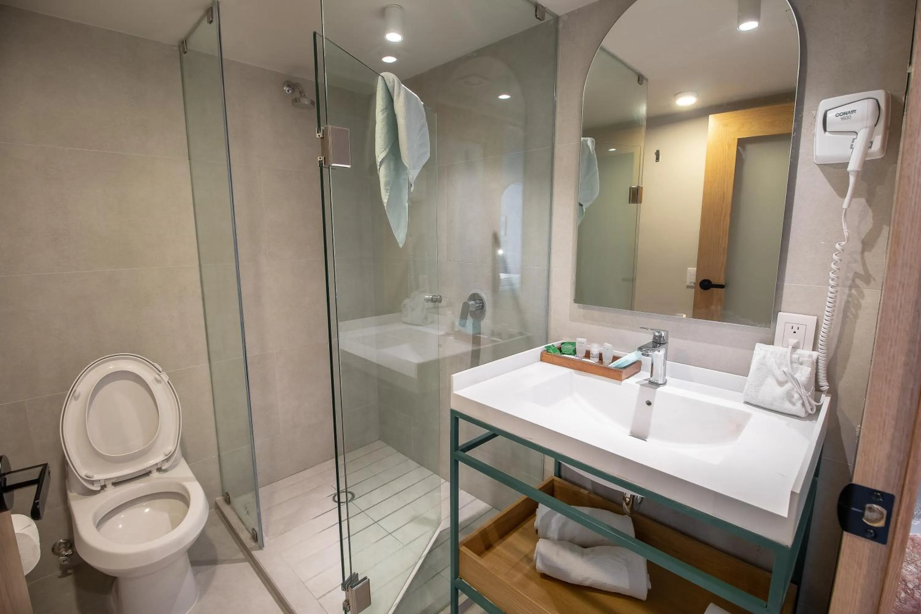 Shower in Oliva Plaza Hotel