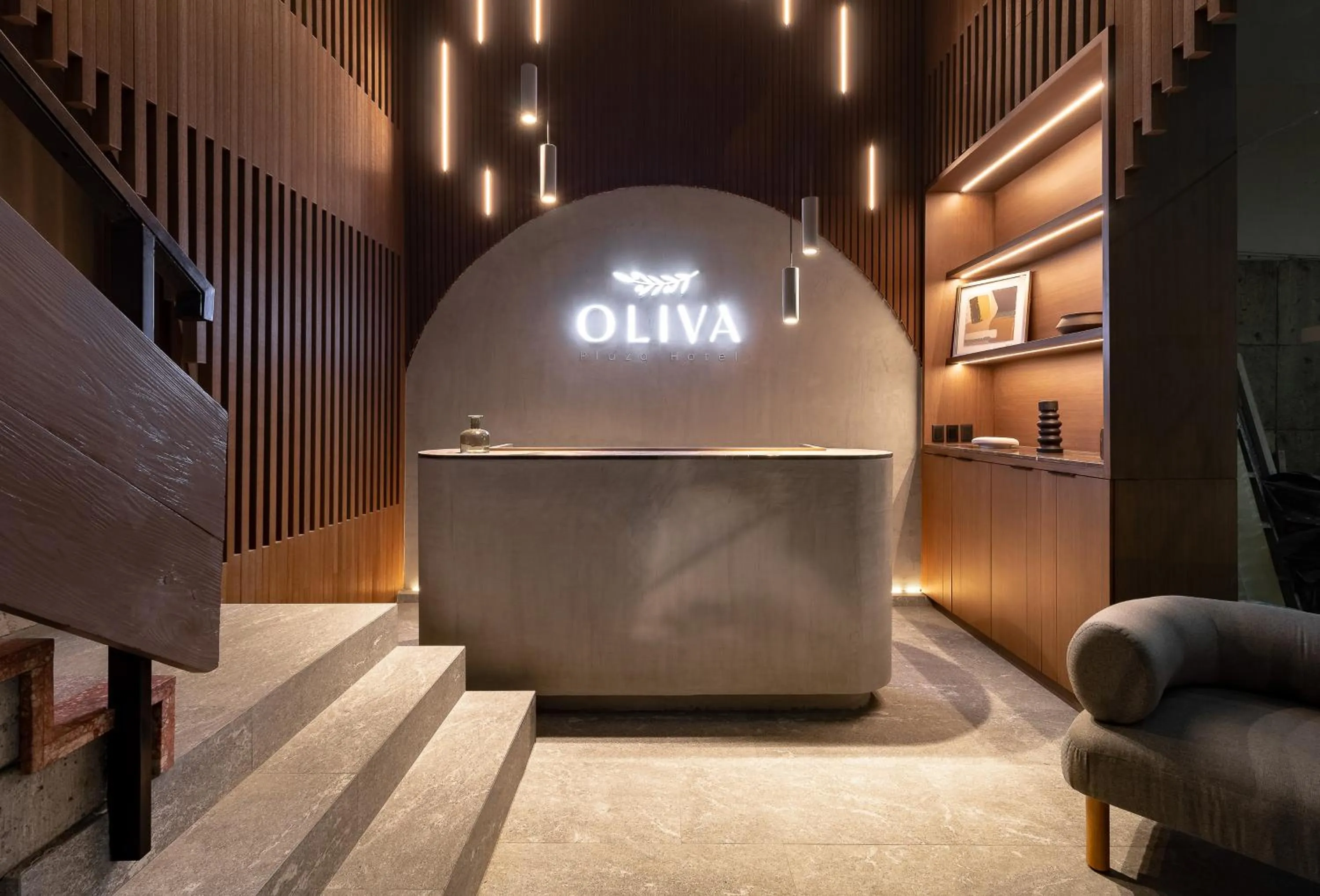 Lobby or reception in Oliva Plaza Hotel
