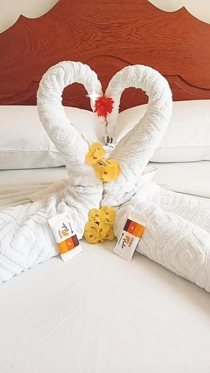 Bed in Pousada Vilas Boas