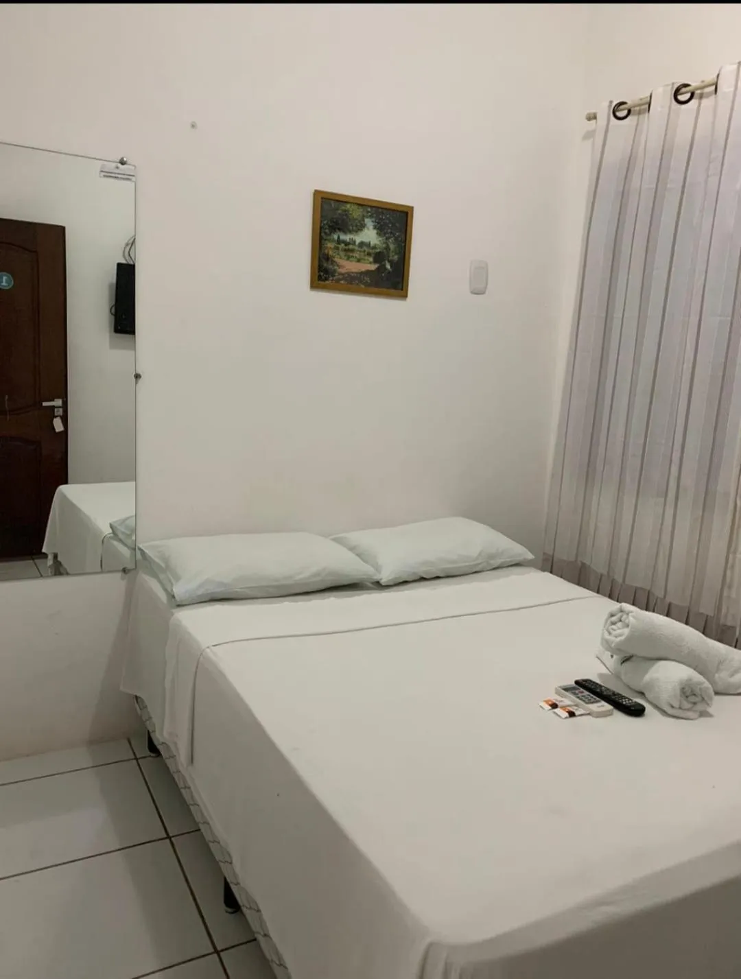 Bed in Pousada Vilas Boas