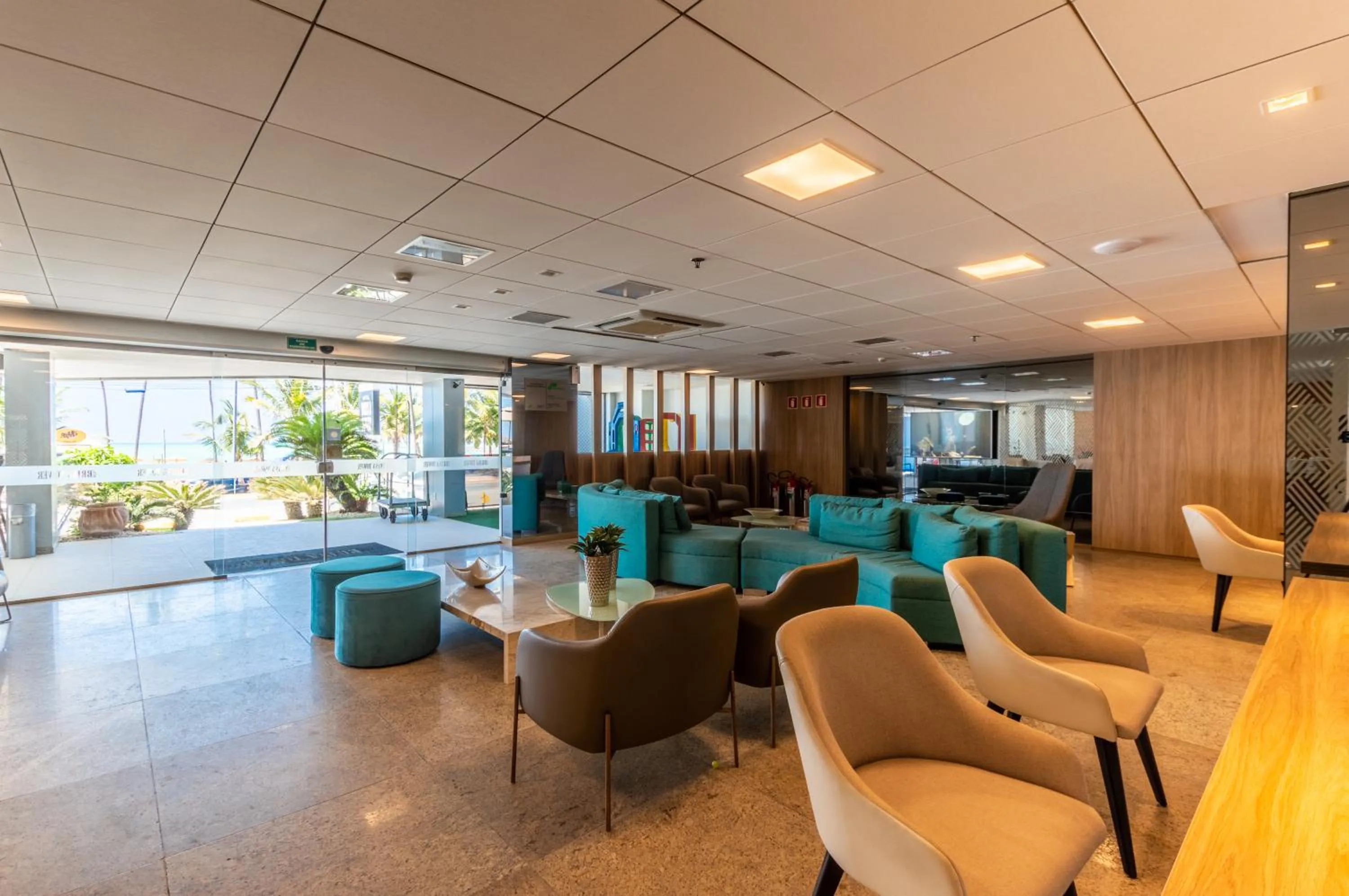 Lobby or reception in Hotel Brisa Tower Maceió