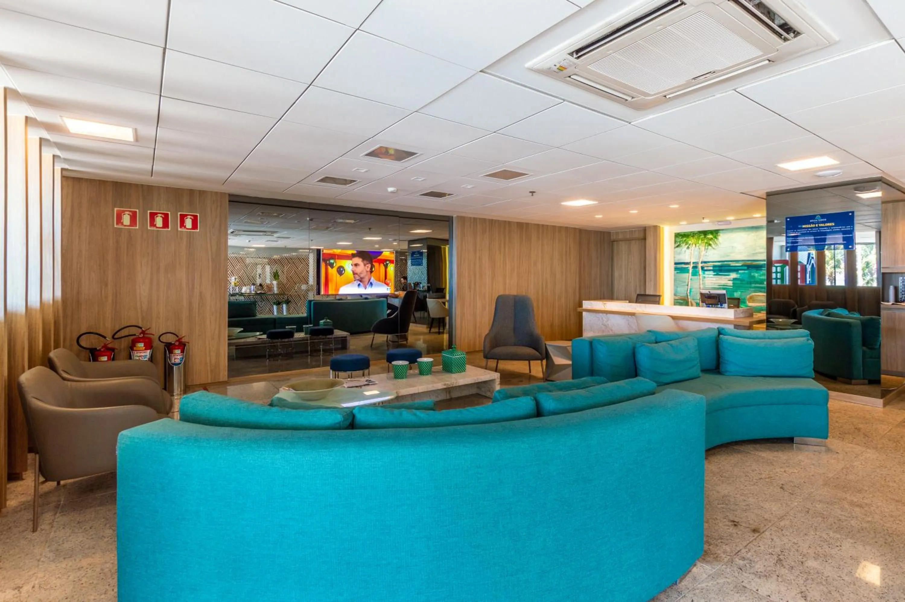 Lobby or reception in Hotel Brisa Tower Maceió